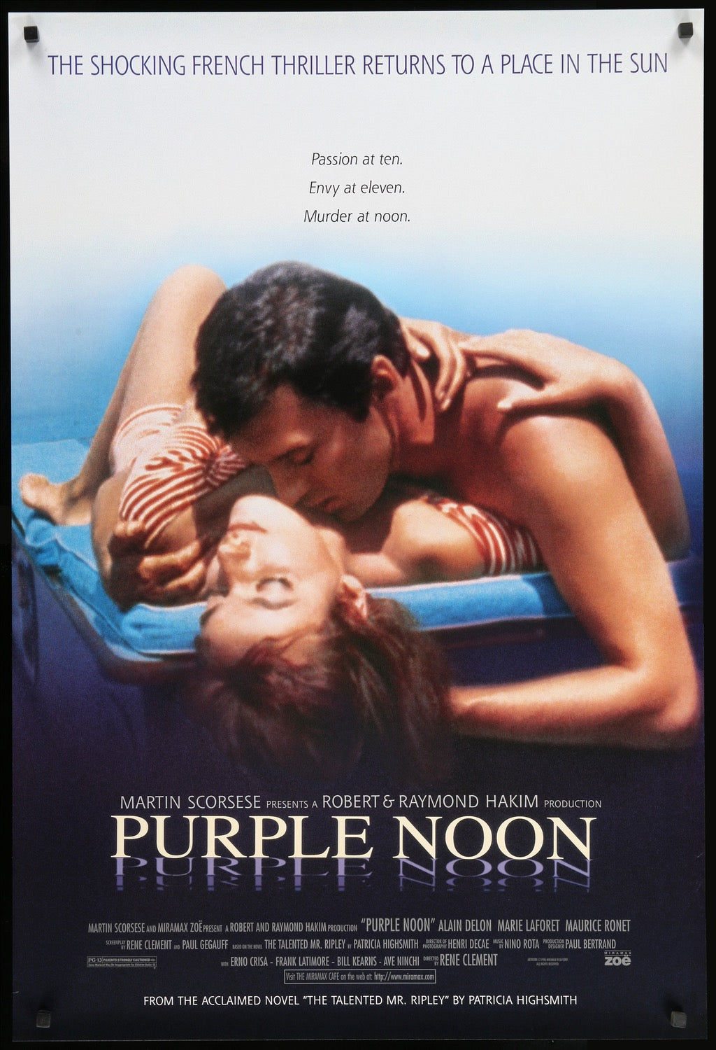 Purple Noon (1960) original movie poster for sale at Originalfilmart