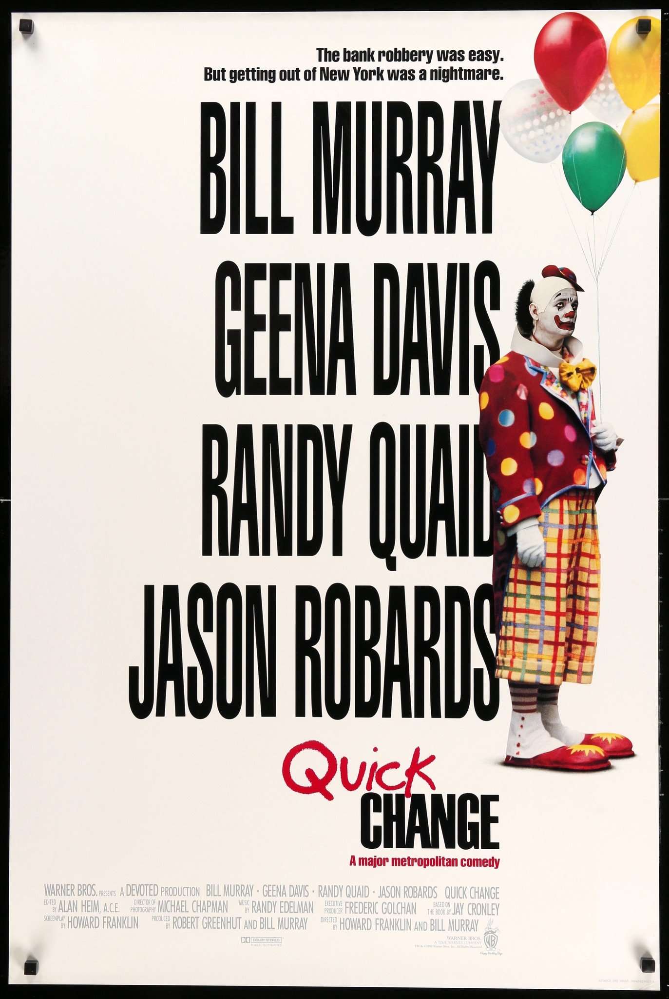 Quick Change (1990) original movie poster for sale at Originalfilmart