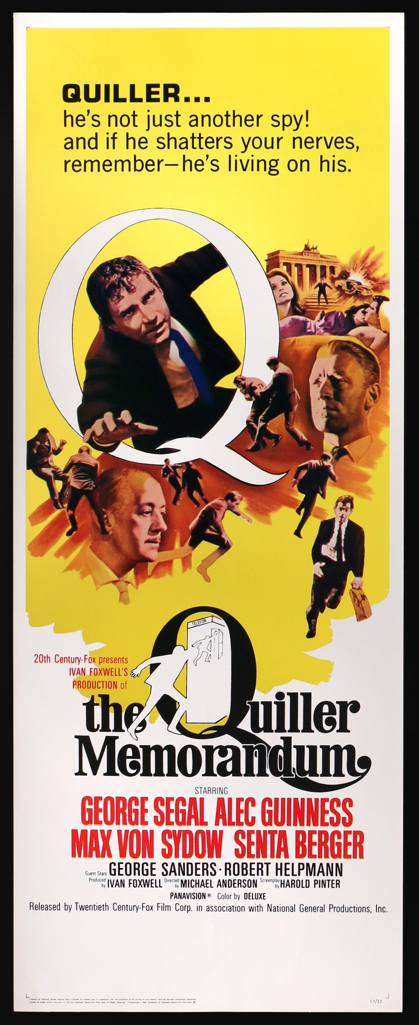 Quiller Memorandum (1966) original movie poster for sale at Originalfilmart