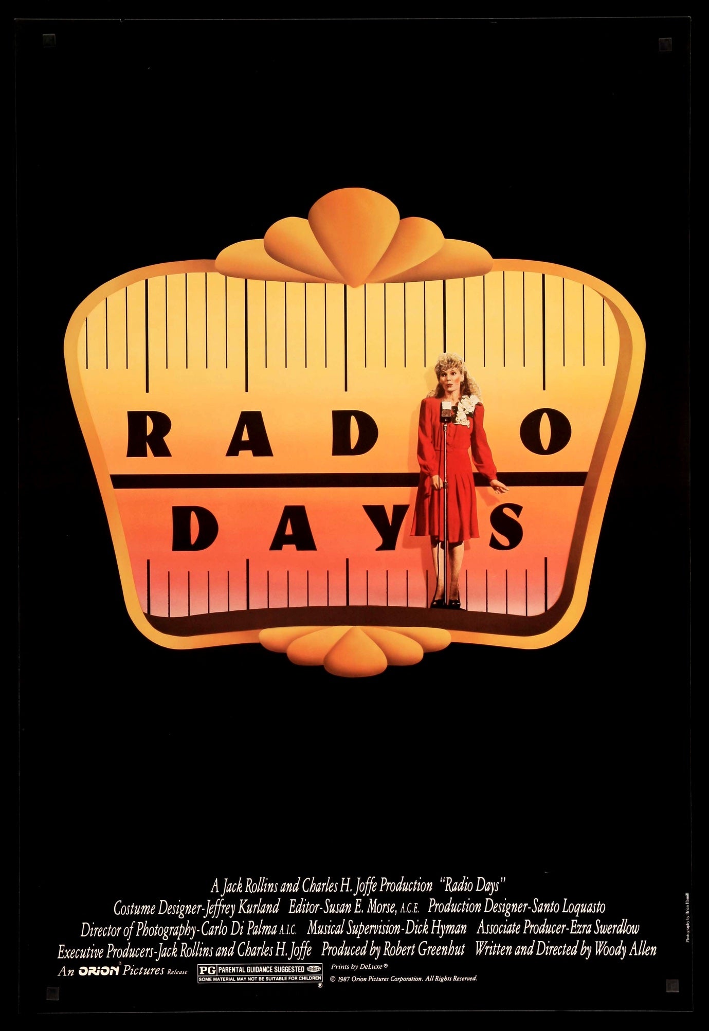 Radio Days (1987) original movie poster for sale at Originalfilmart