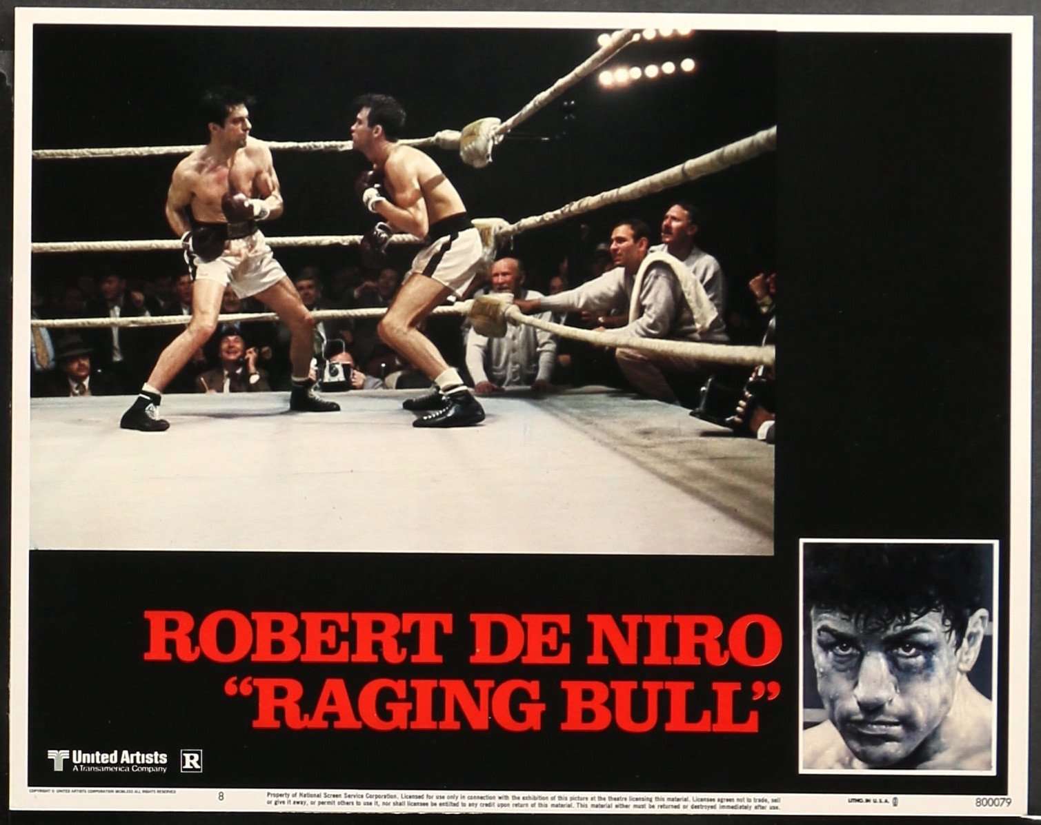 Raging Bull (1980) Lobby Card original movie poster for sale at Originalfilmart