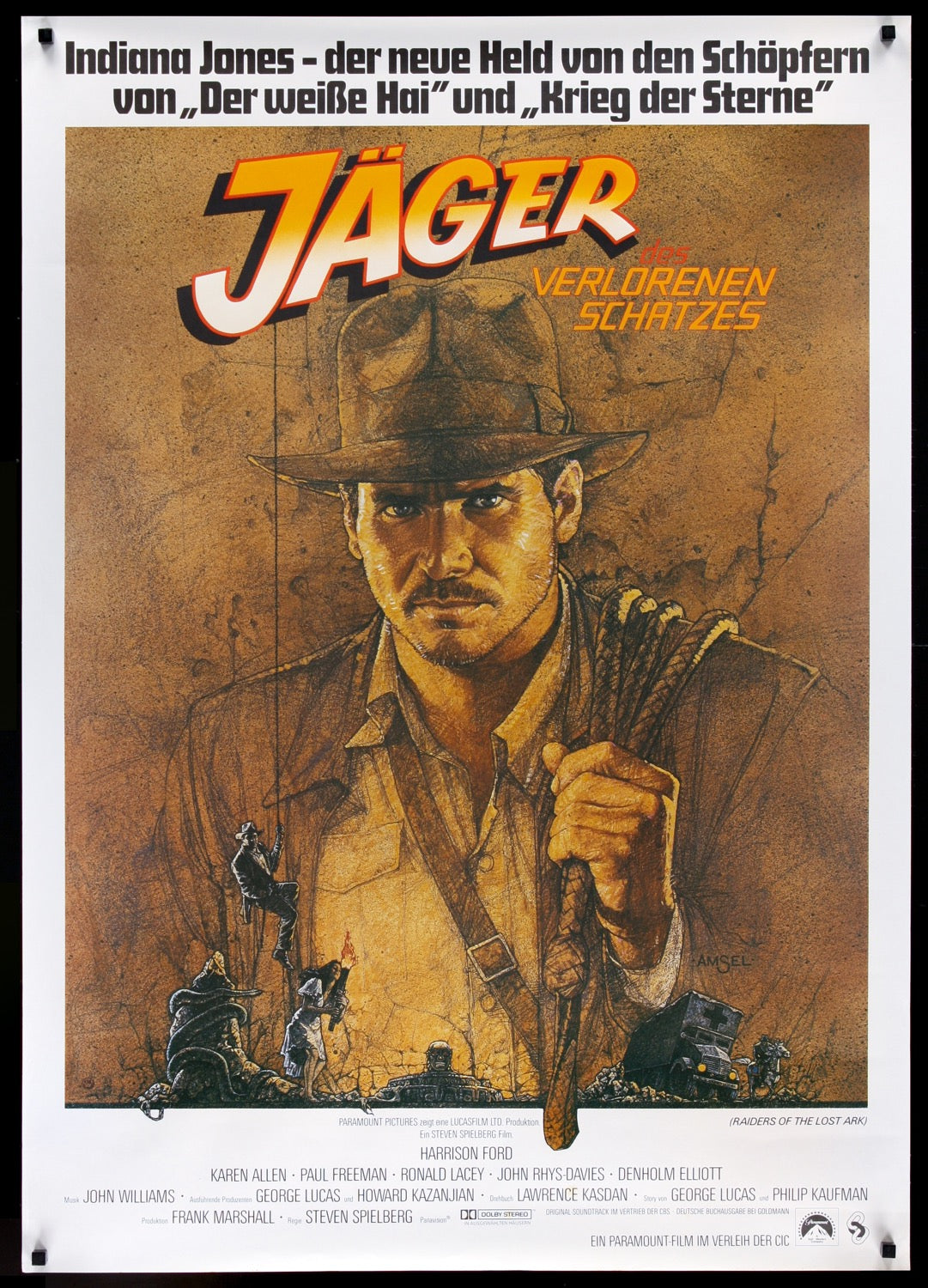 Raiders of the Lost Ark (1981) original movie poster for sale at Originalfilmart