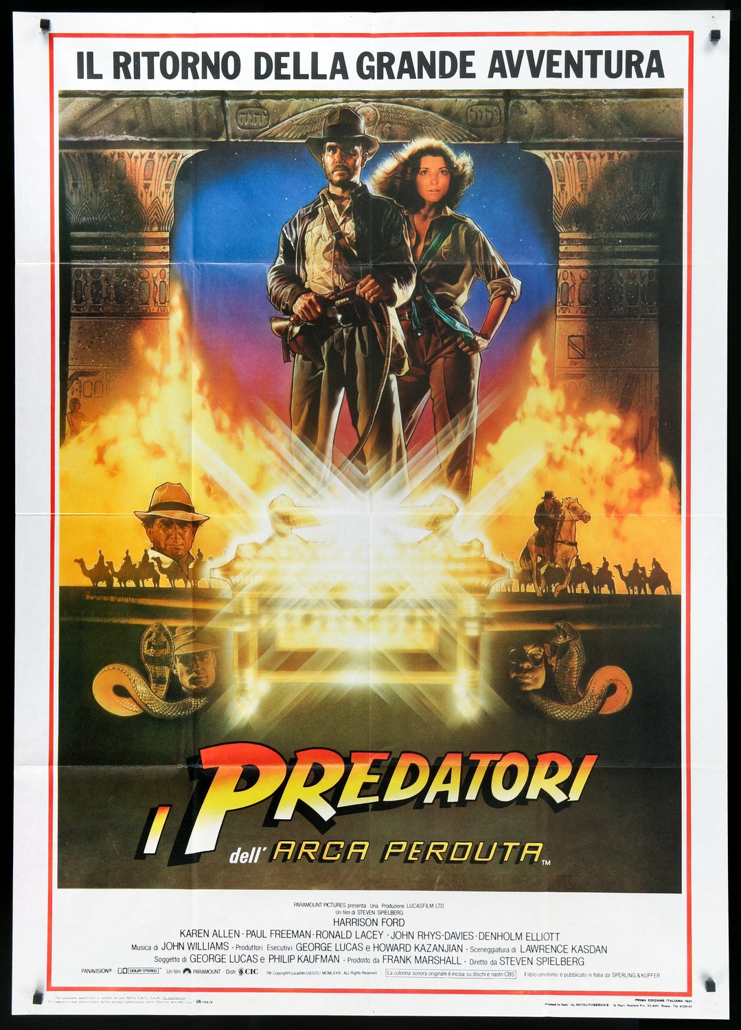 Raiders of the Lost Ark (1981) original movie poster for sale at Originalfilmart