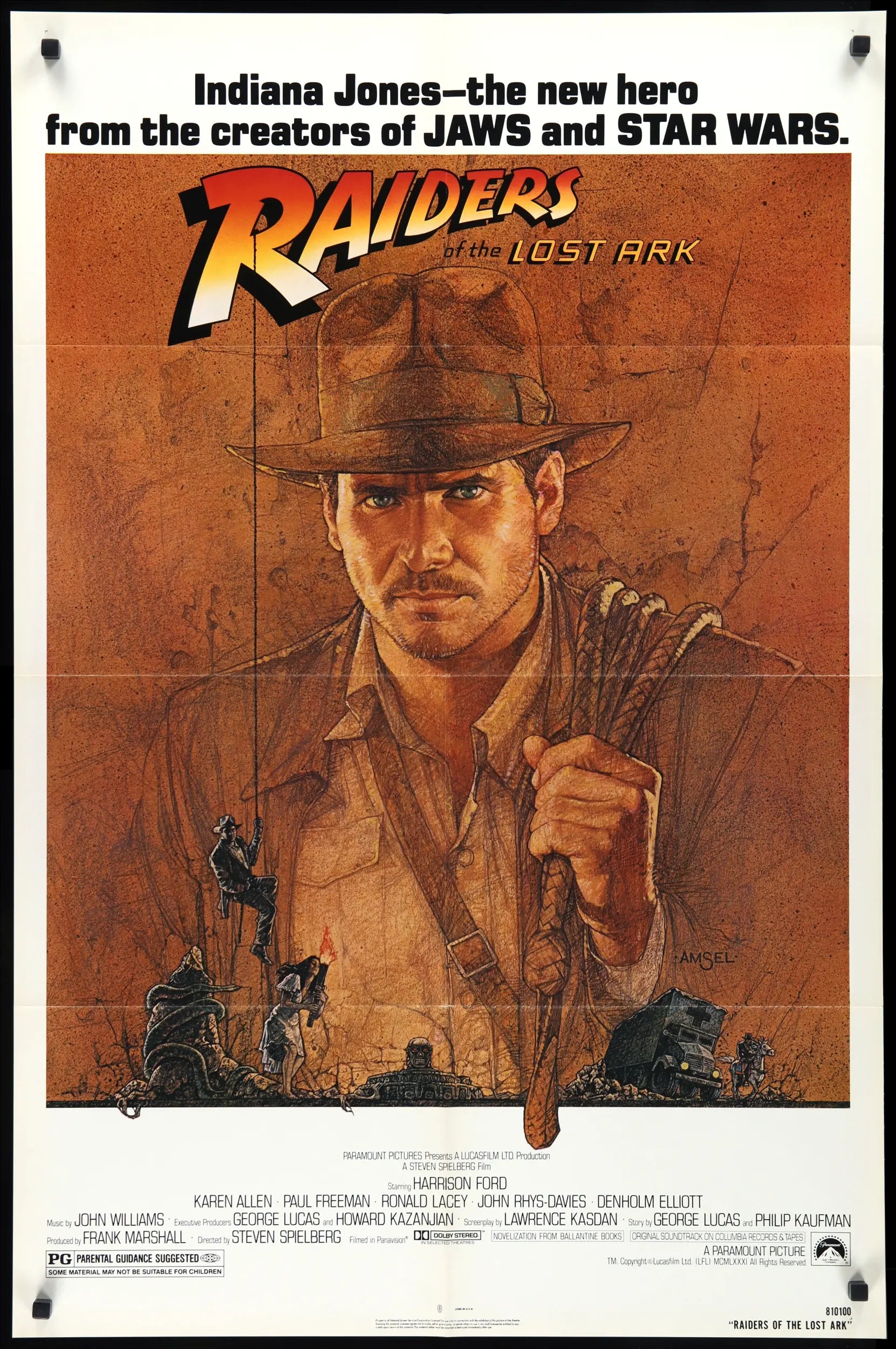 Raiders of the Lost Ark (1981) original movie poster for sale at Originalfilmart