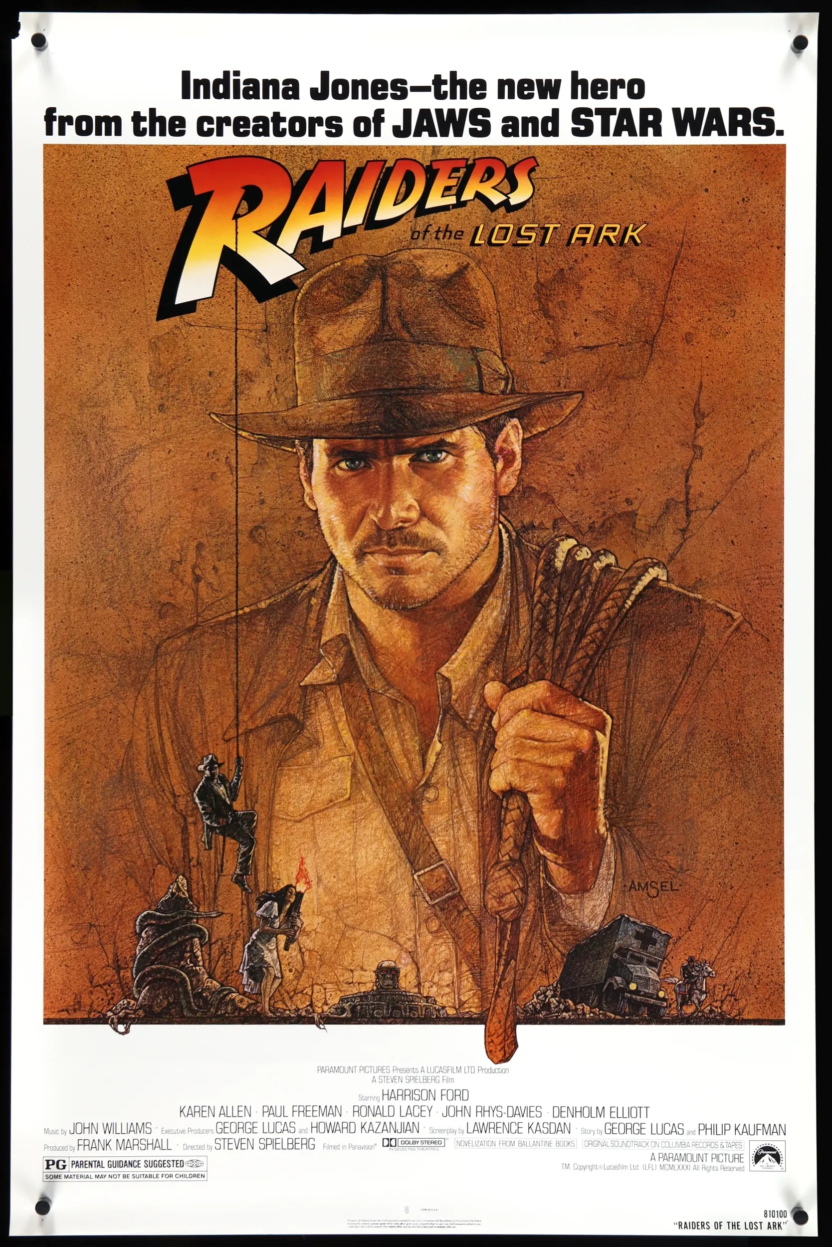 Raiders of the Lost Ark (1981) original movie poster for sale at Originalfilmart