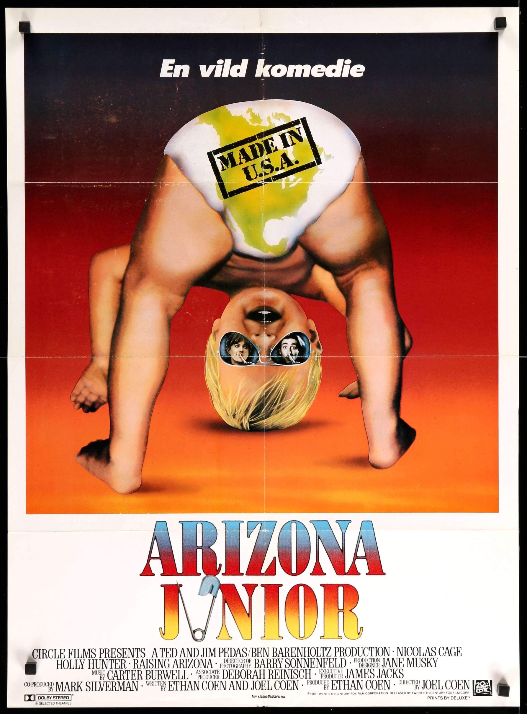 Raising Arizona (1987) original movie poster for sale at Originalfilmart