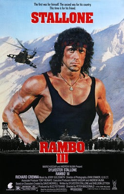 Rambo III (1988) original movie poster for sale at Originalfilmart