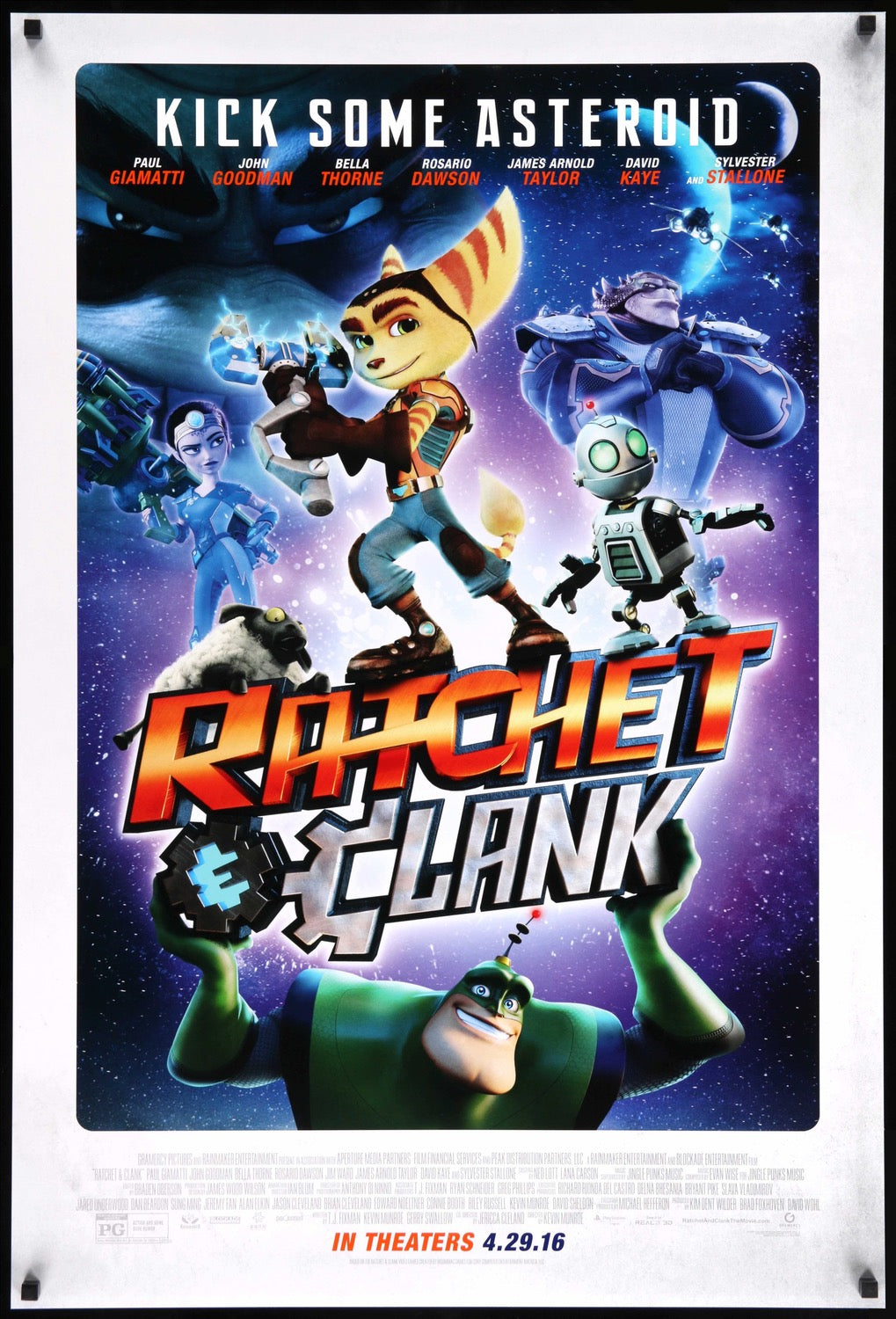 Ratchet and Clank (2016) original movie poster for sale at Originalfilmart