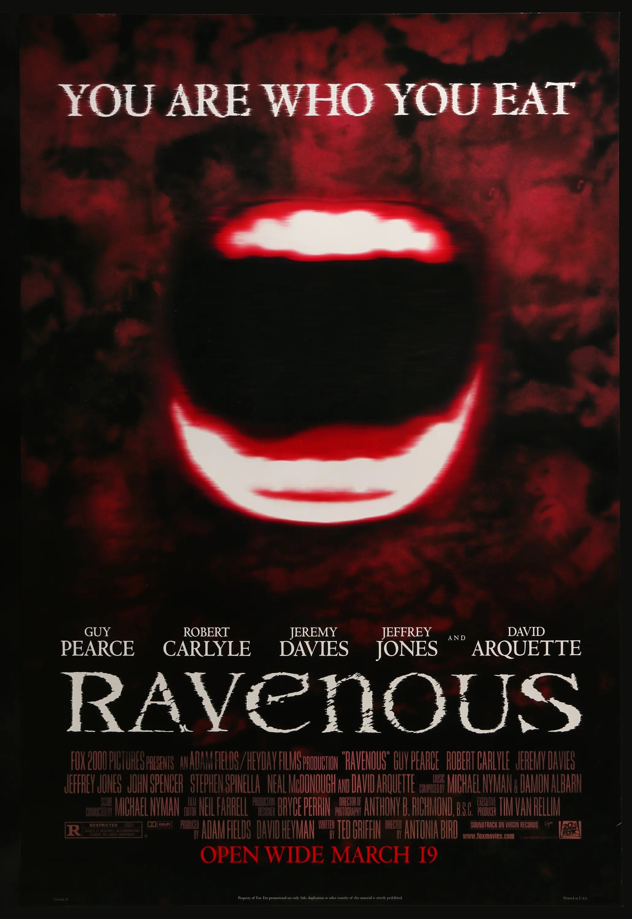 Ravenous (1999) original movie poster for sale at Originalfilmart