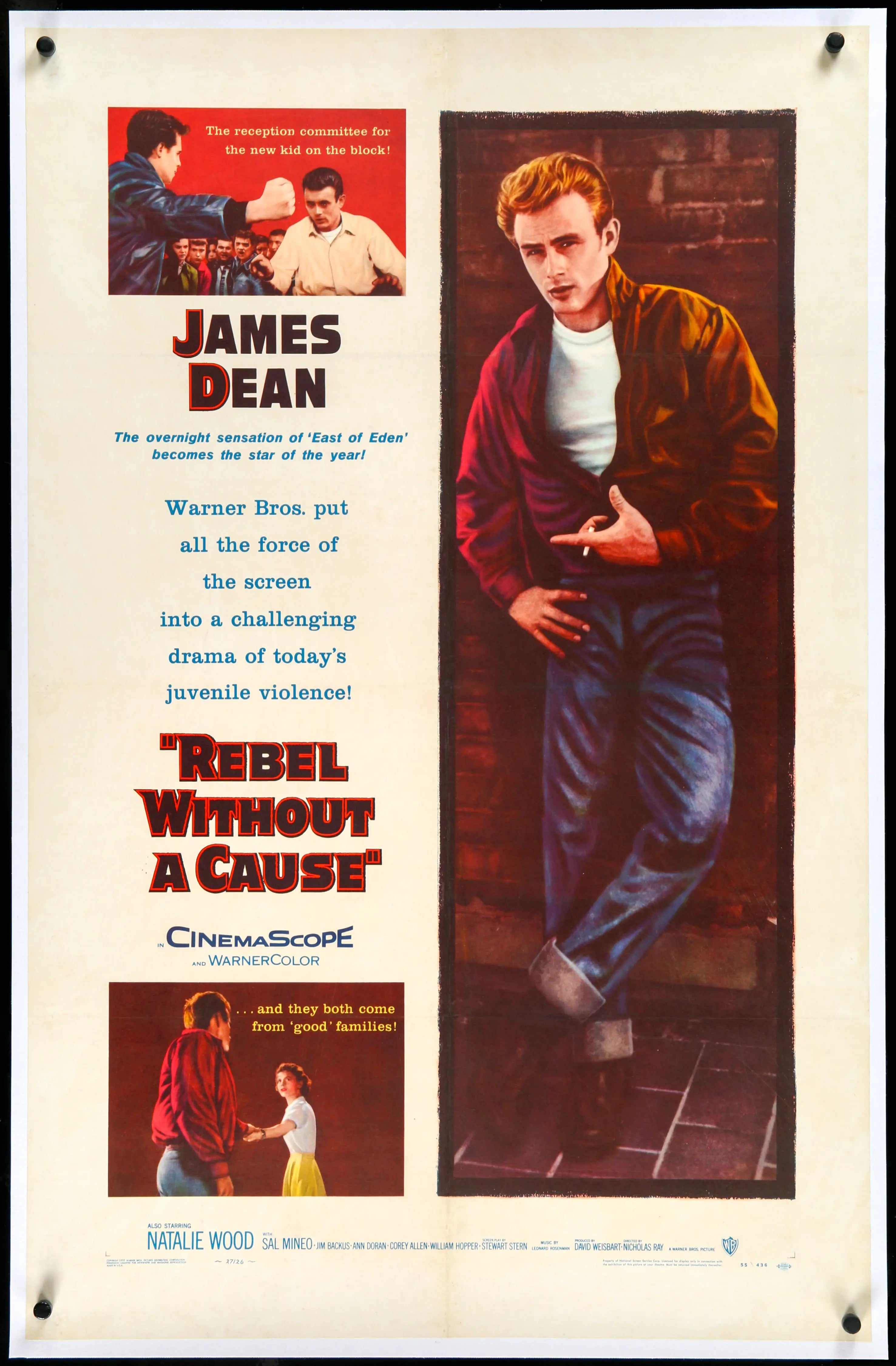 Rebel Without a Cause (1955) original movie poster for sale at Originalfilmart