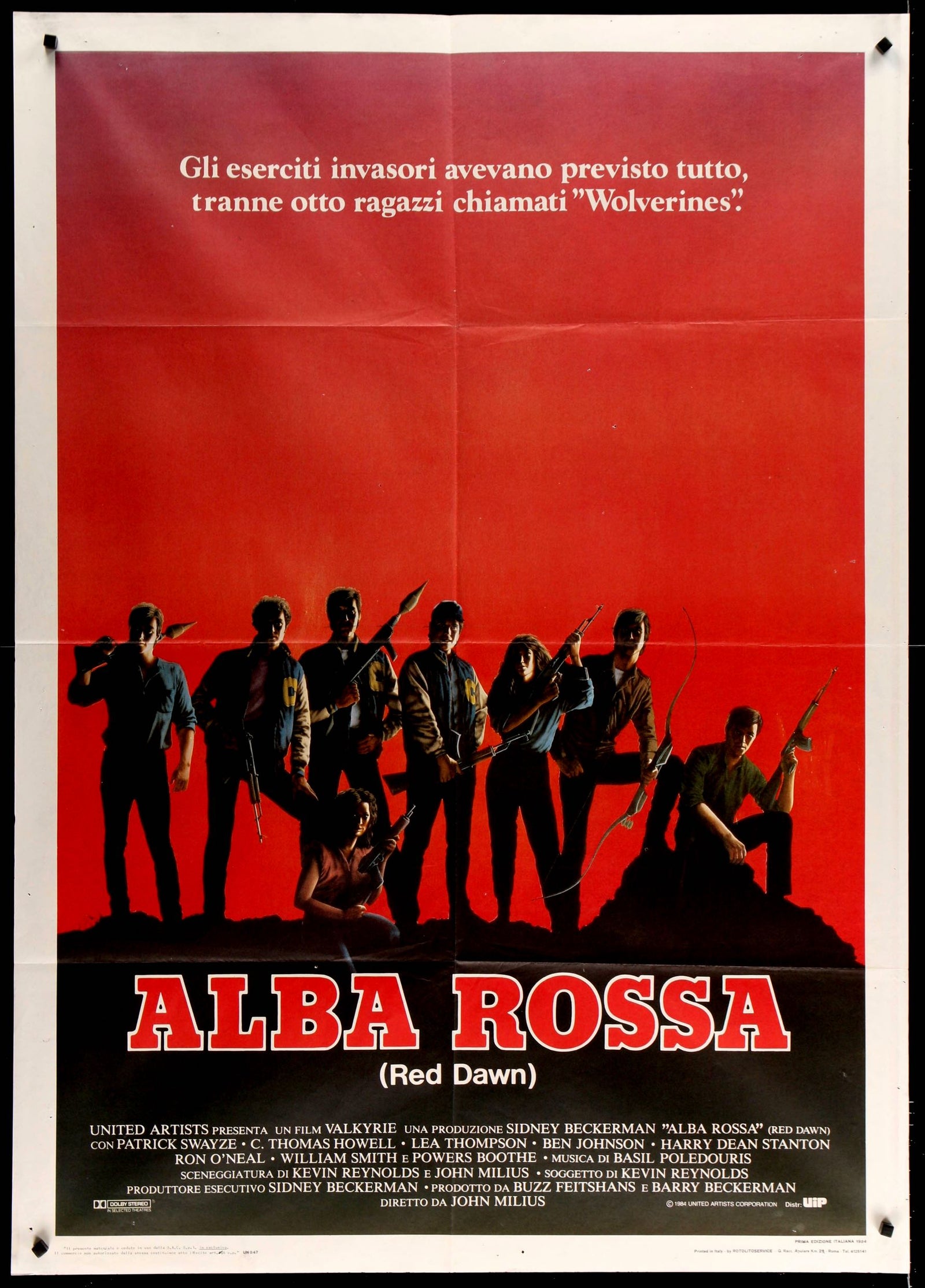 Red Dawn (1984) original movie poster for sale at Originalfilmart