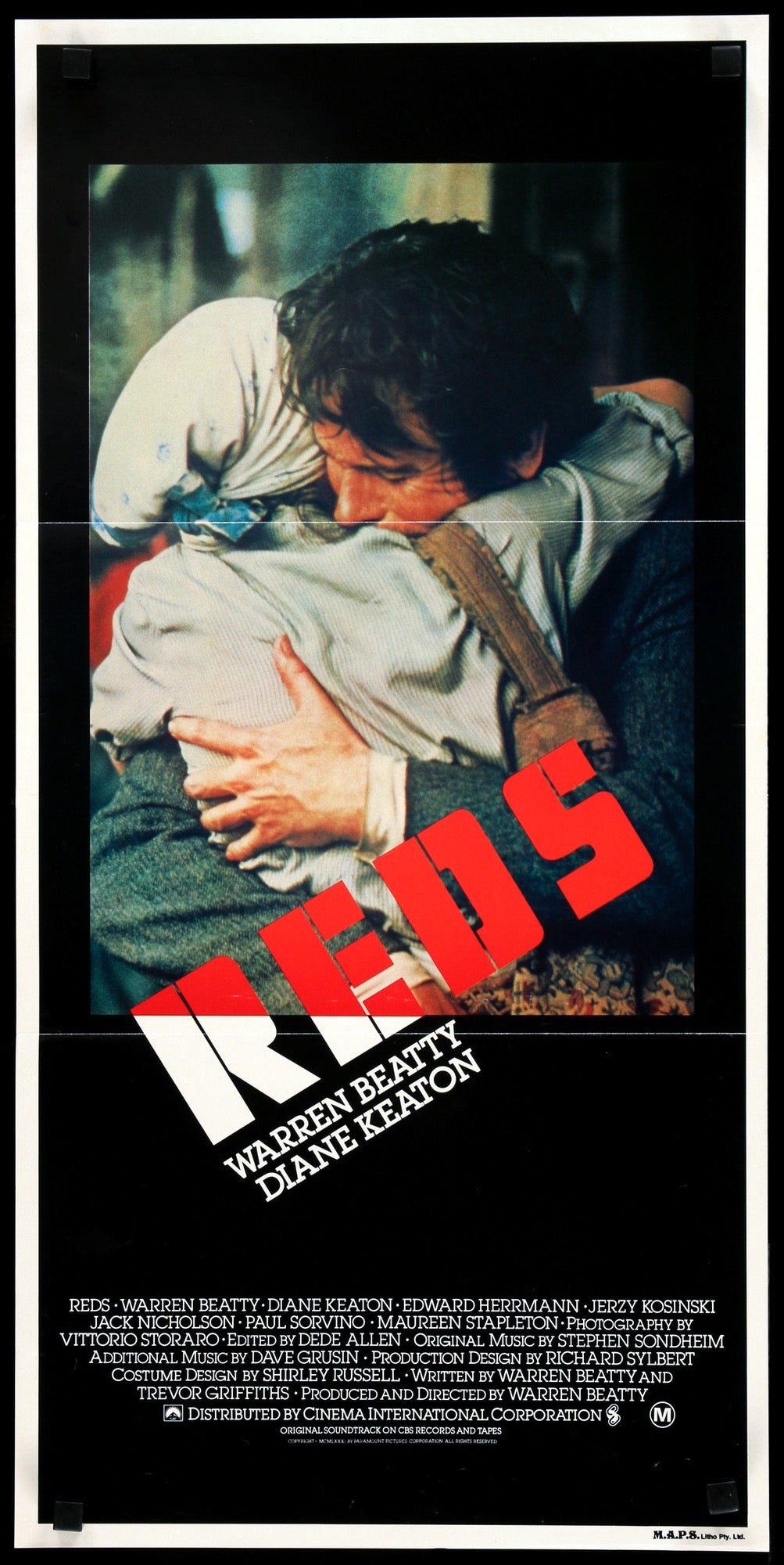 Reds (1981) original movie poster for sale at Originalfilmart