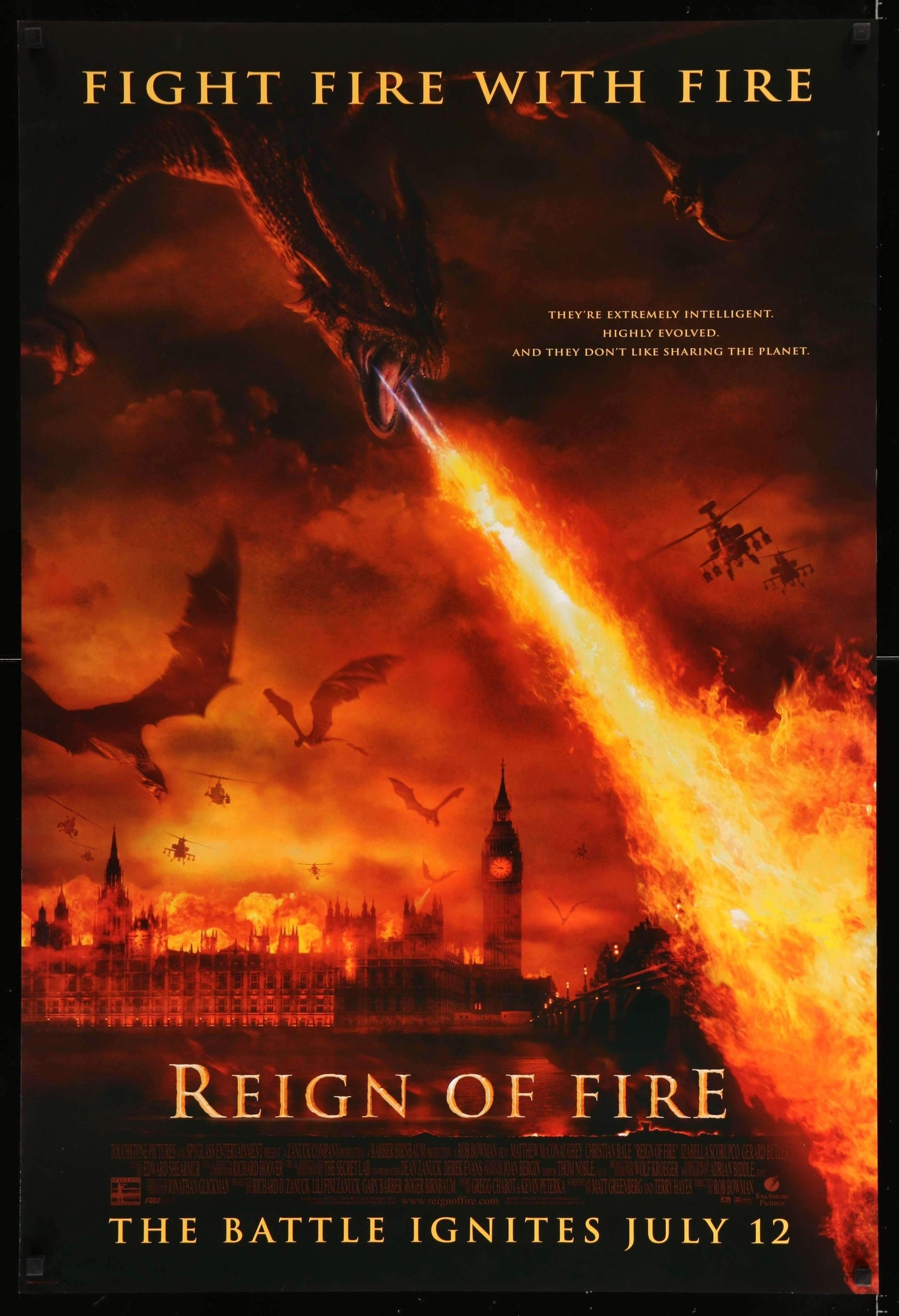 Reign of Fire (2002) original movie poster for sale at Originalfilmart