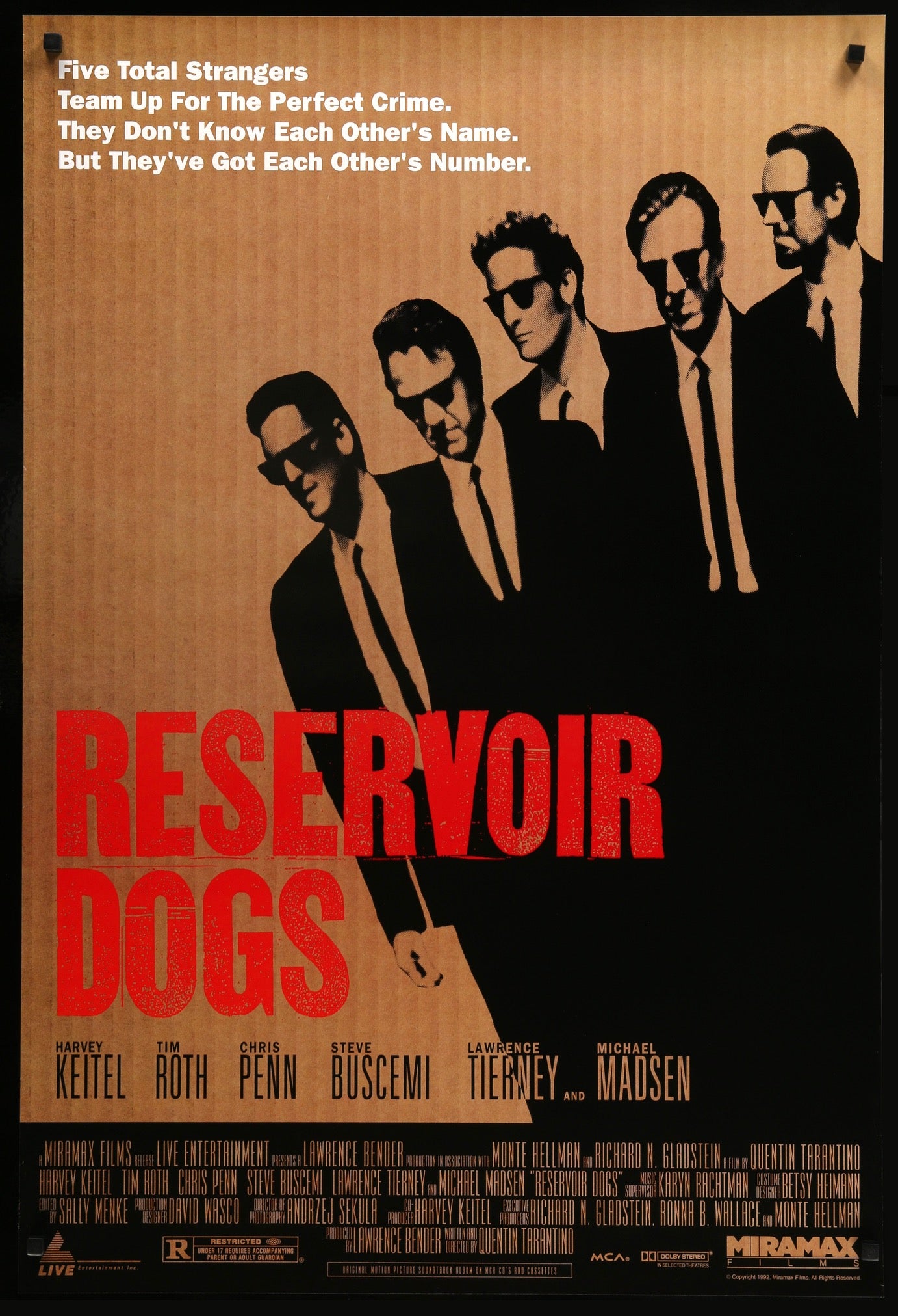 Reservoir Dogs (1992) original movie poster for sale at Originalfilmart