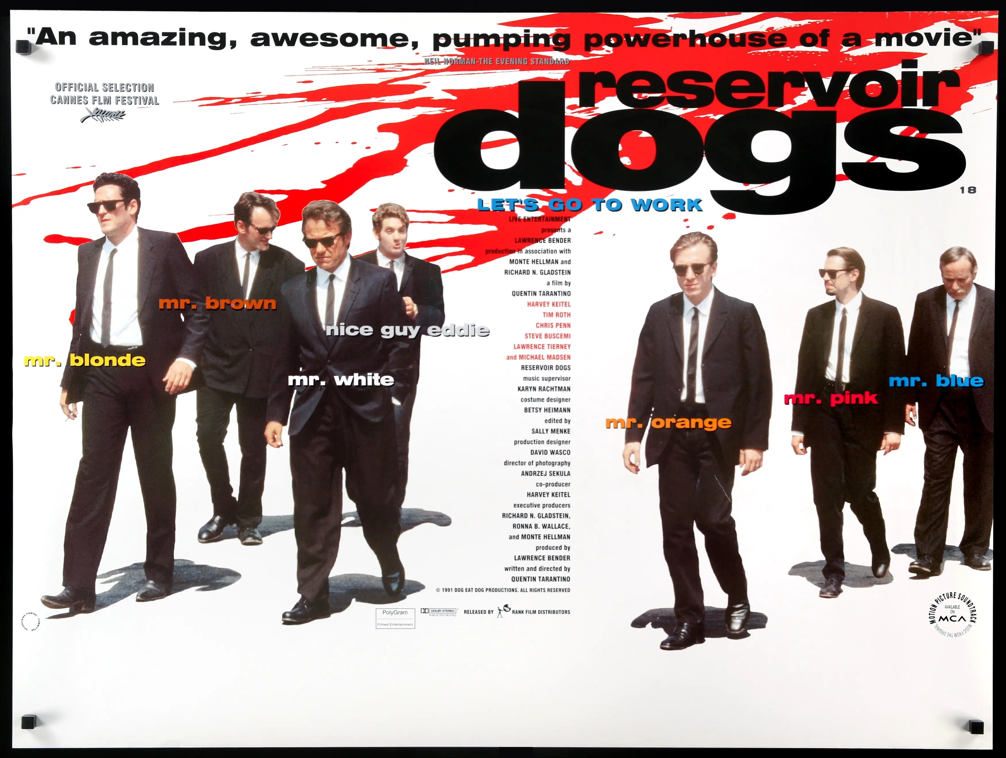 Reservoir Dogs (1992) original movie poster for sale at Originalfilmart