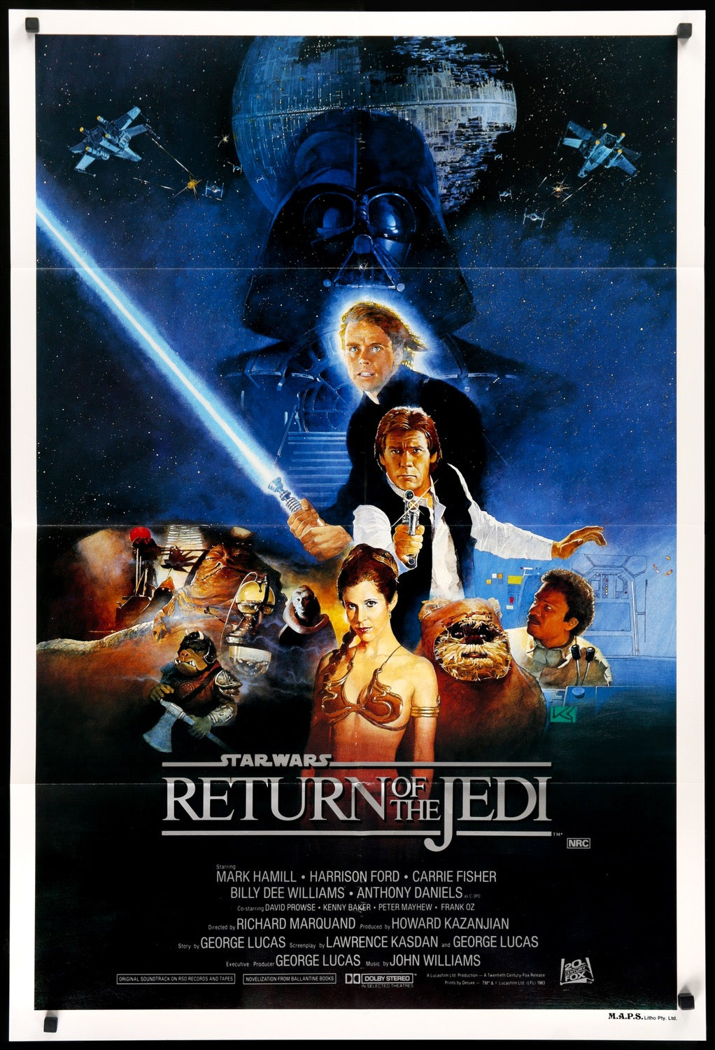 Return of the Jedi (1983) original movie poster for sale at Originalfilmart