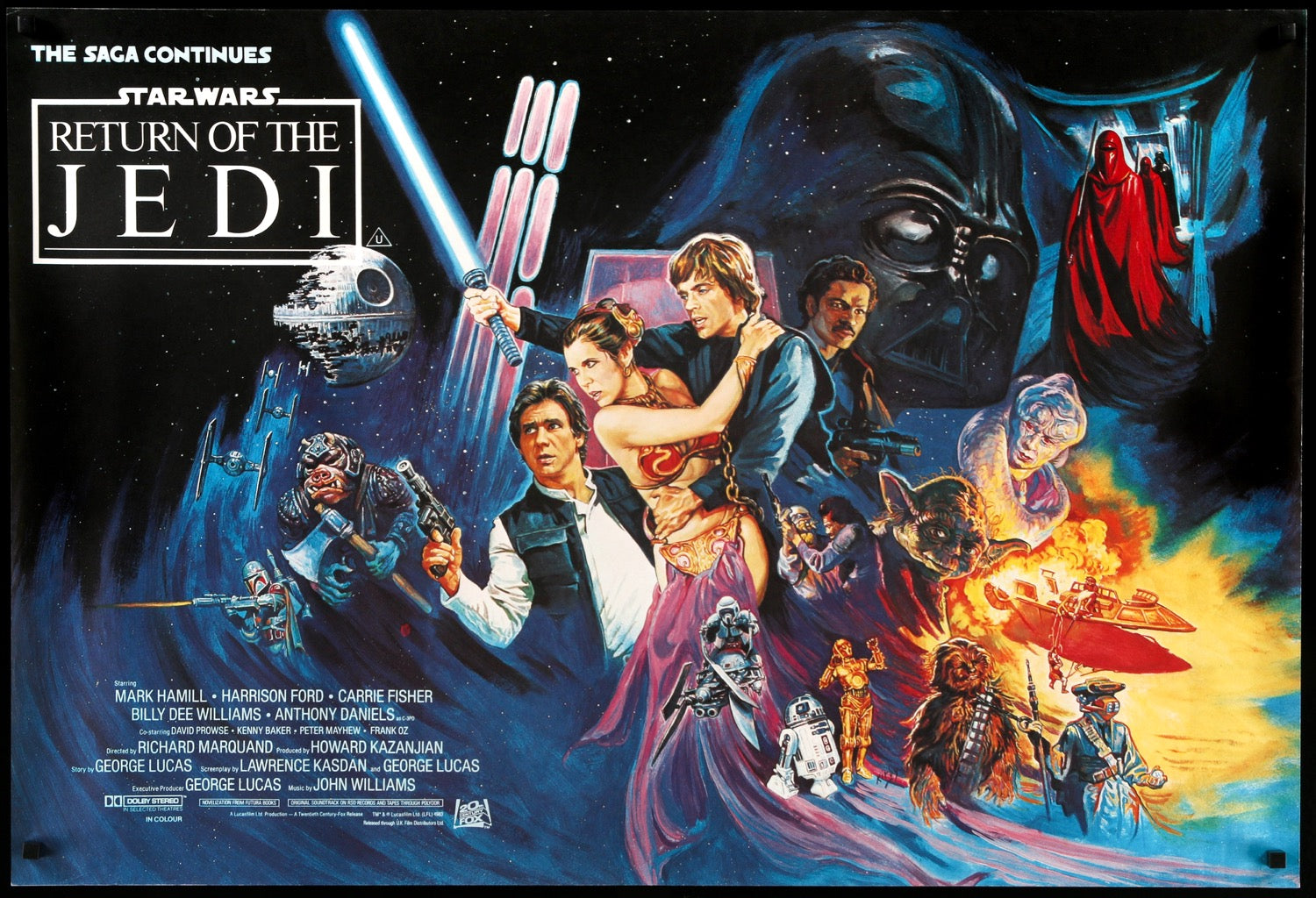 Return of the Jedi (1983) original movie poster for sale at Originalfilmart