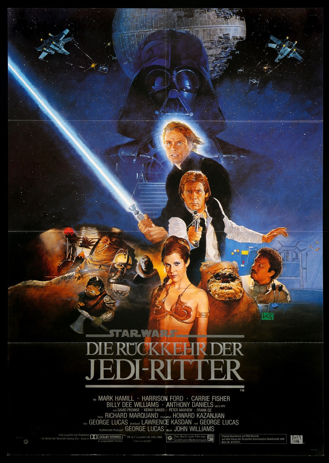 Return of the Jedi (1983) original movie poster for sale at Originalfilmart