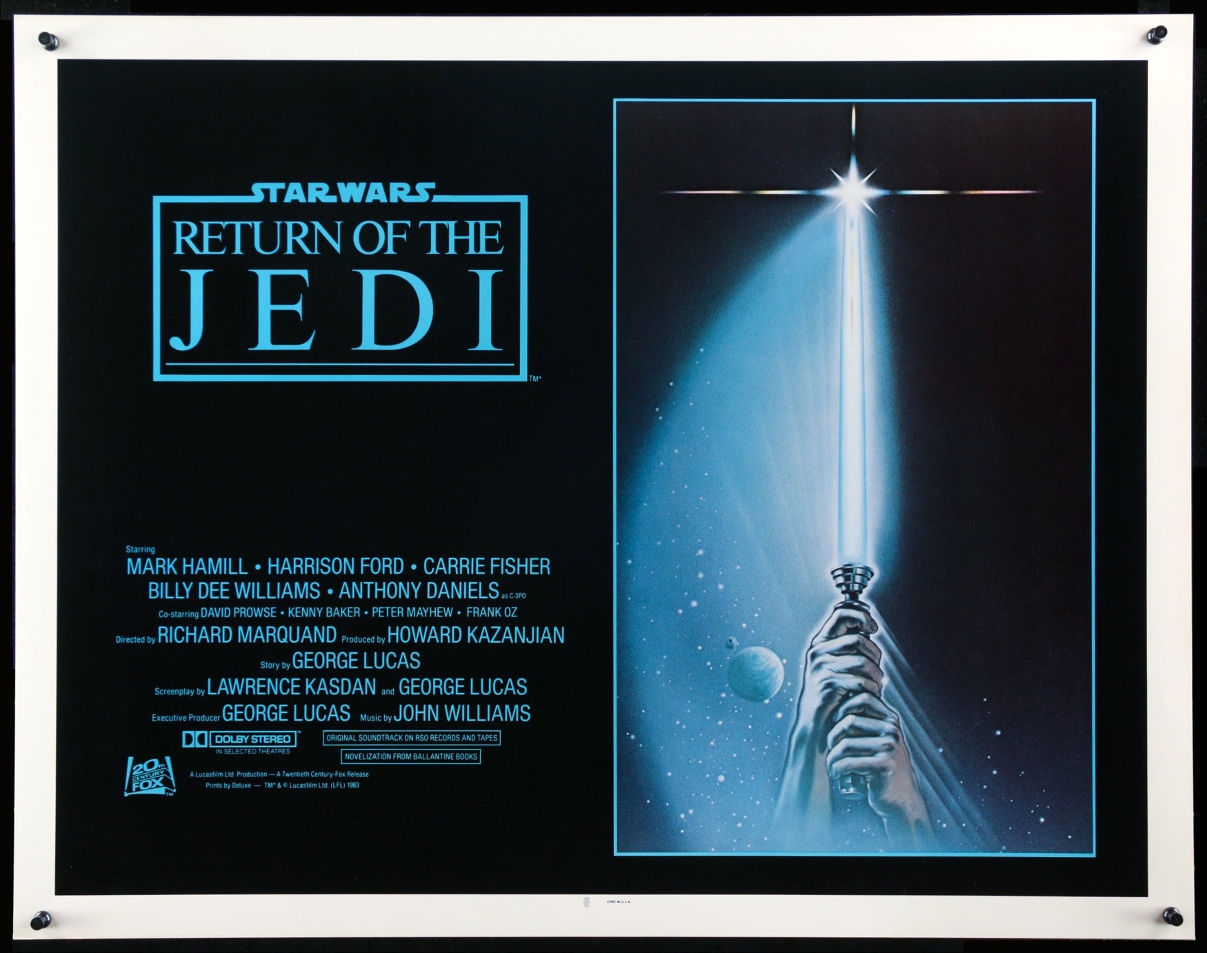 Return of the Jedi (1983) original movie poster for sale at Originalfilmart