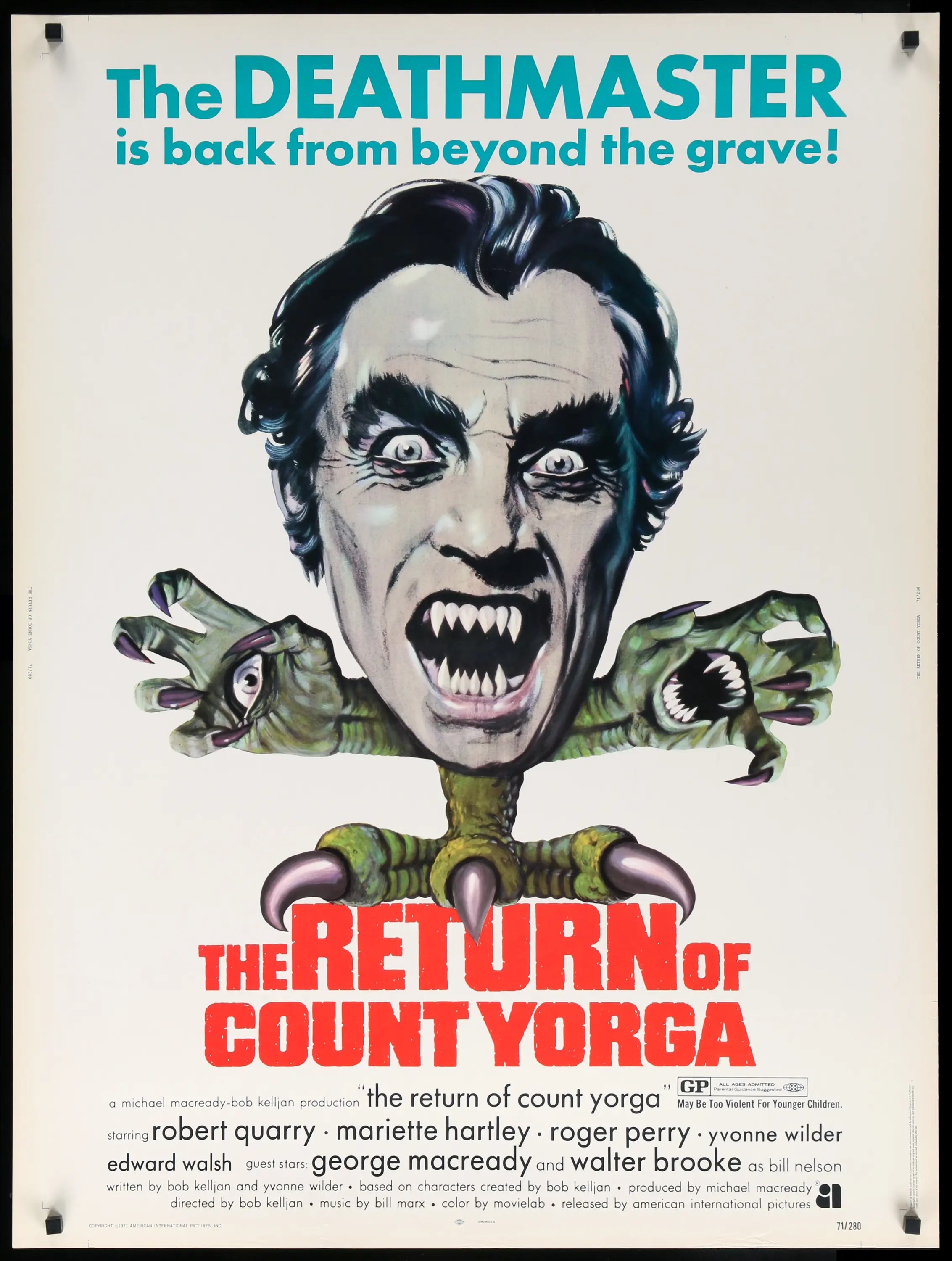 Return of Count Yorga (1971) original movie poster for sale at Originalfilmart