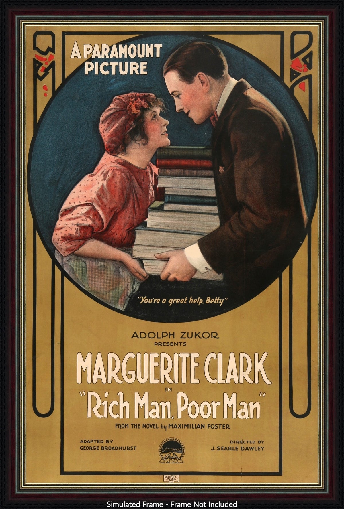 Rich Man, Poor Man (1918) original movie poster for sale at Originalfilmart