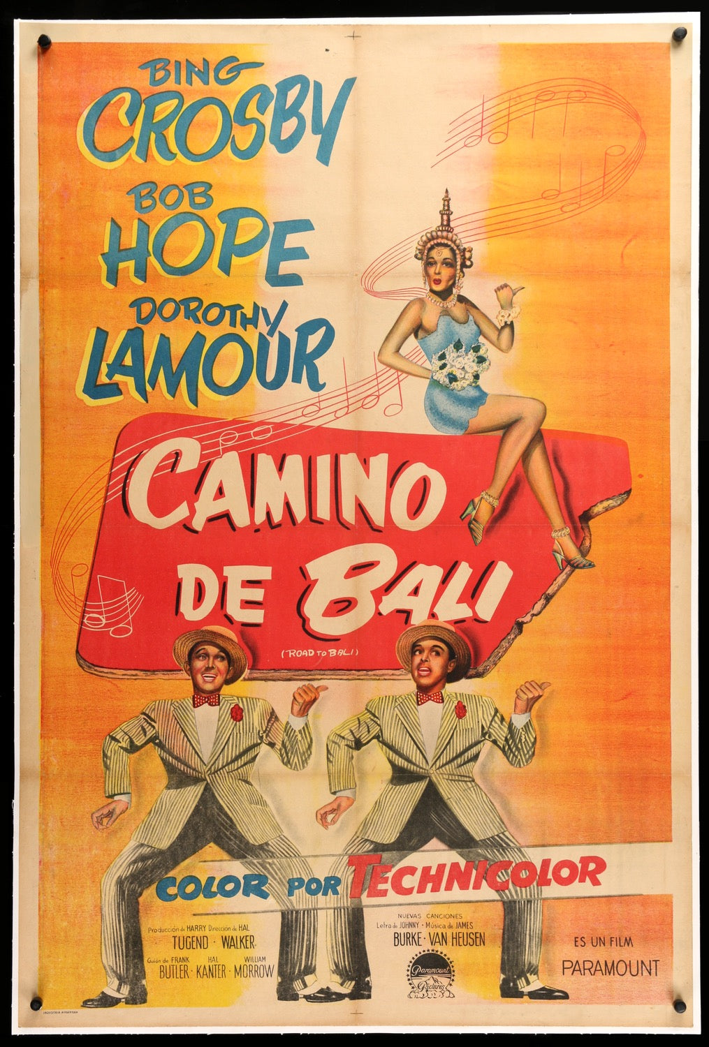 Road to Bali (1952) original movie poster for sale at Originalfilmart