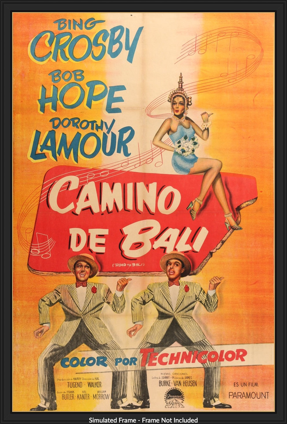 Road to Bali (1952) original movie poster for sale at Originalfilmart
