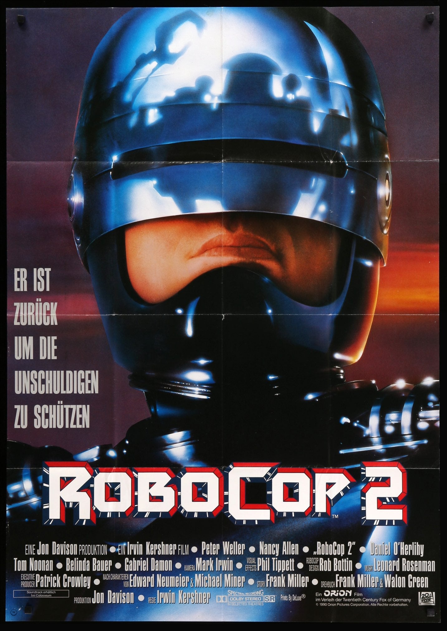 Robocop 2 (1990) original movie poster for sale at Originalfilmart