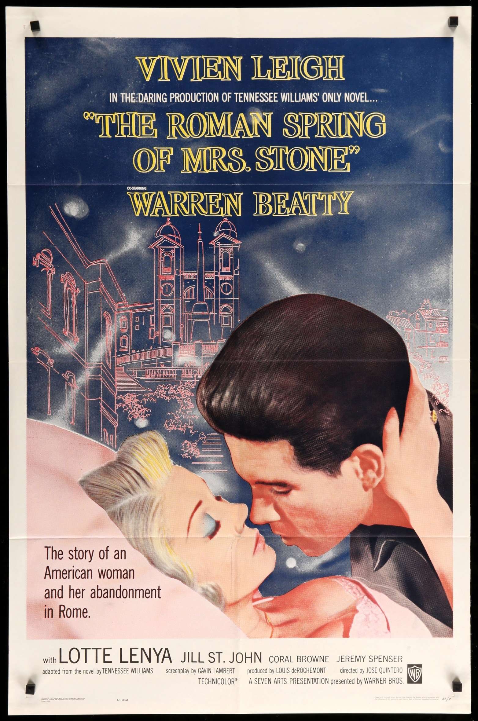 Roman Spring of Mrs. Stone (1961) original movie poster for sale at Originalfilmart