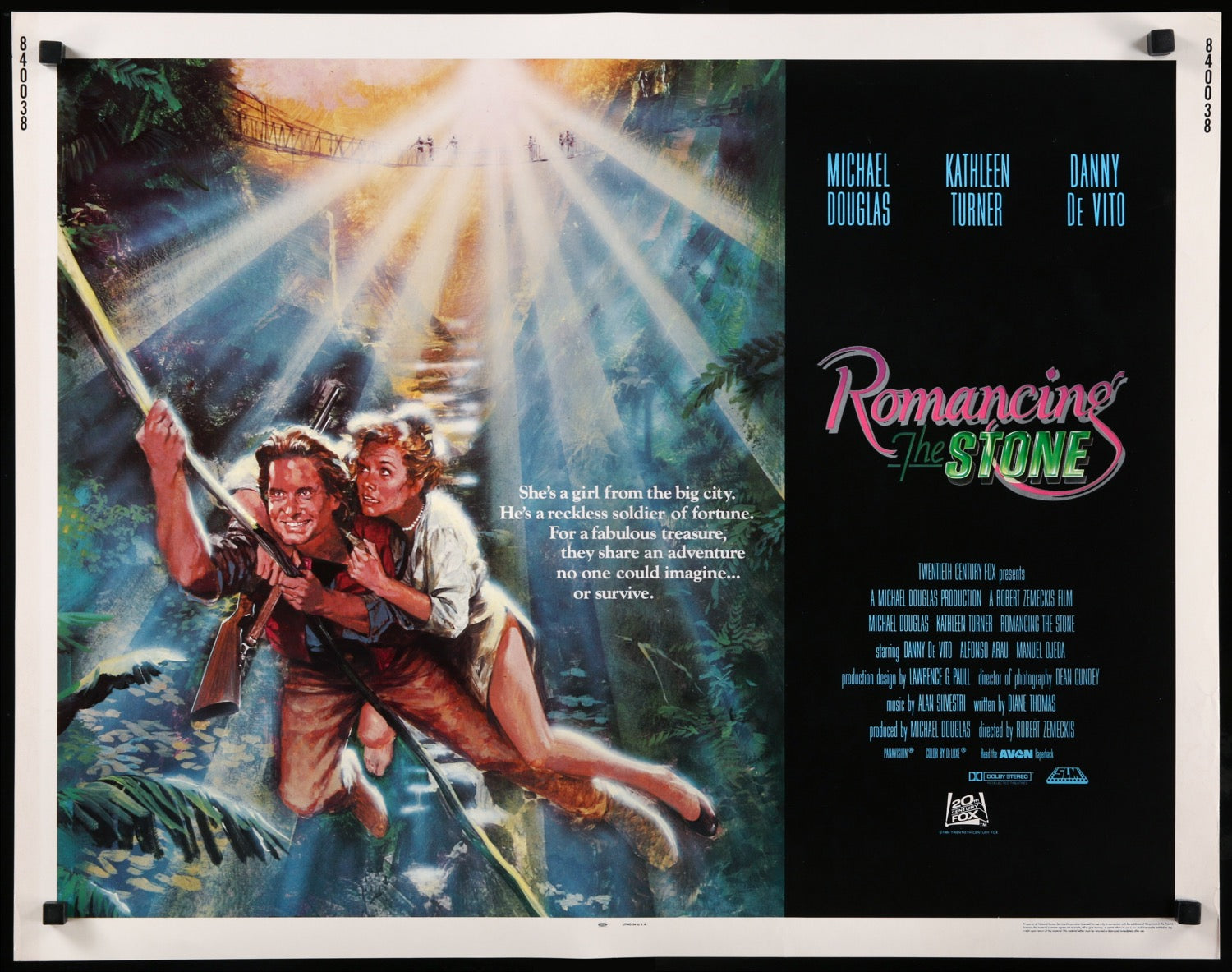 Romancing the Stone (1984) original movie poster for sale at Originalfilmart