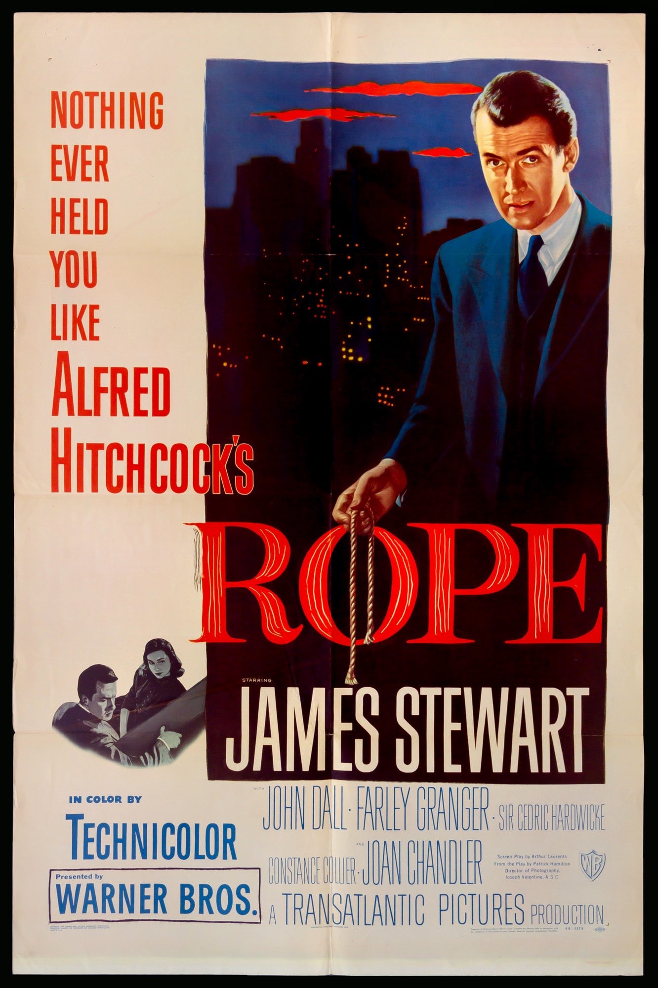Rope (1948) original movie poster for sale at Originalfilmart