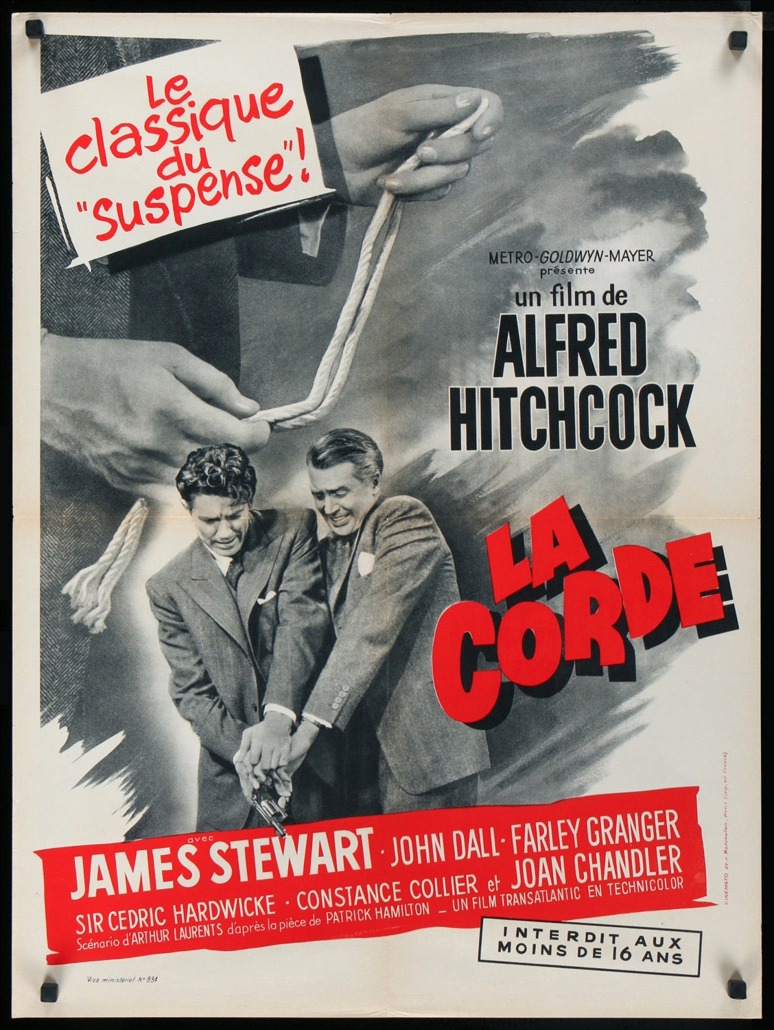Rope (1948) original movie poster for sale at Originalfilmart