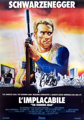 Running Man (1987) original movie poster for sale at Originalfilmart