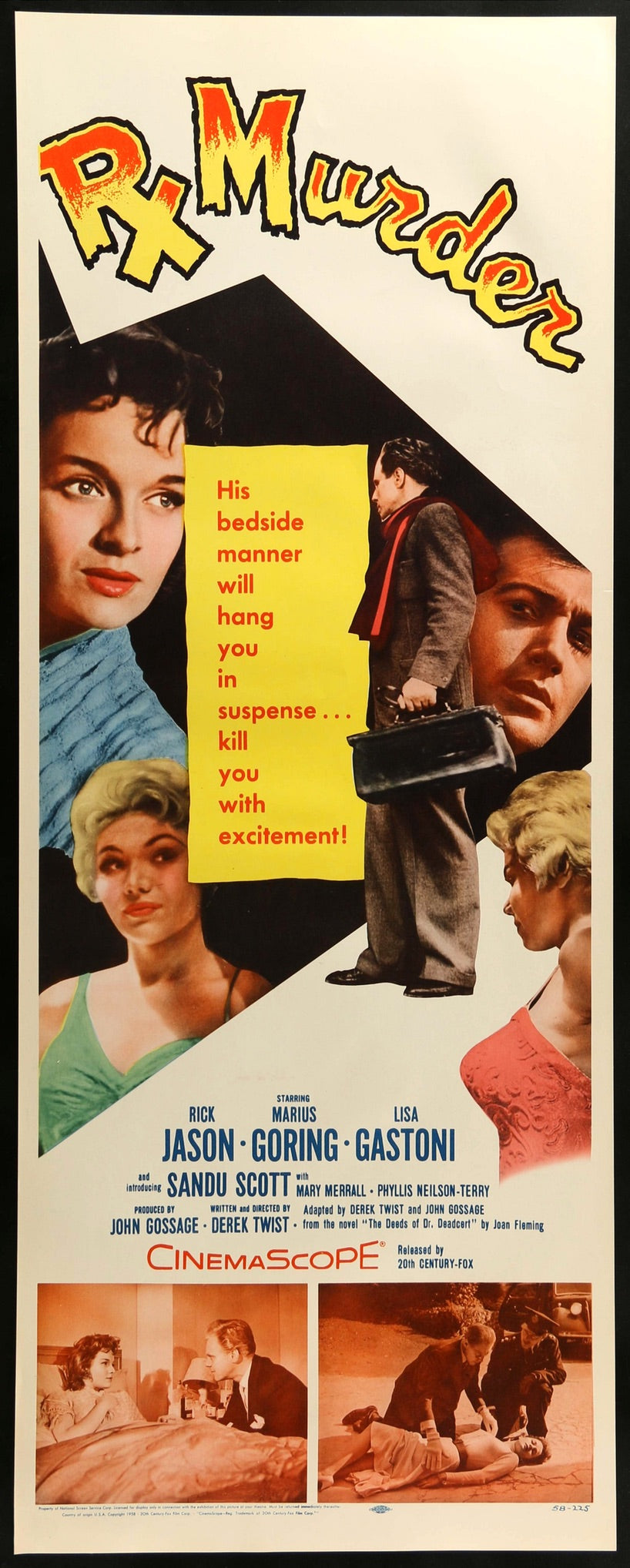 Rx for Murder (1958) original movie poster for sale at Originalfilmart