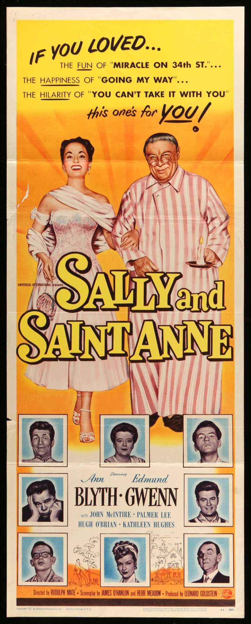 Sally and Saint Anne (1952) original movie poster for sale at Originalfilmart