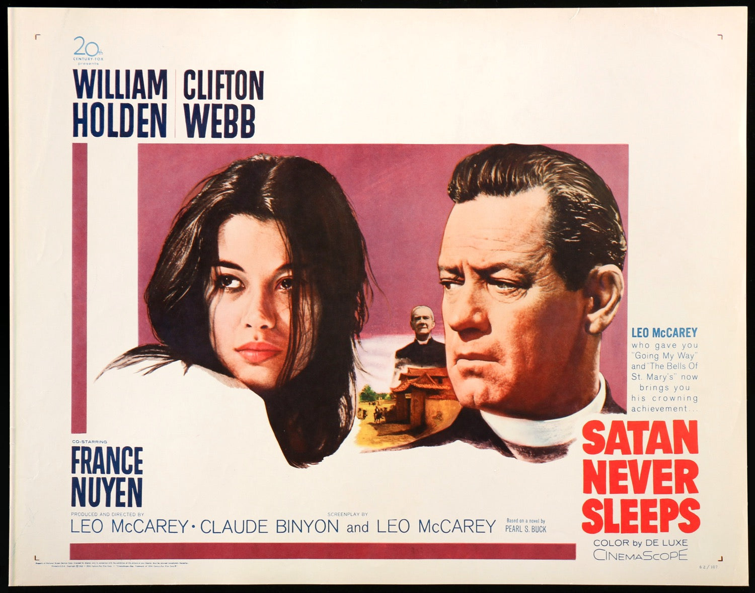 Satan Never Sleeps (1962) original movie poster for sale at Originalfilmart