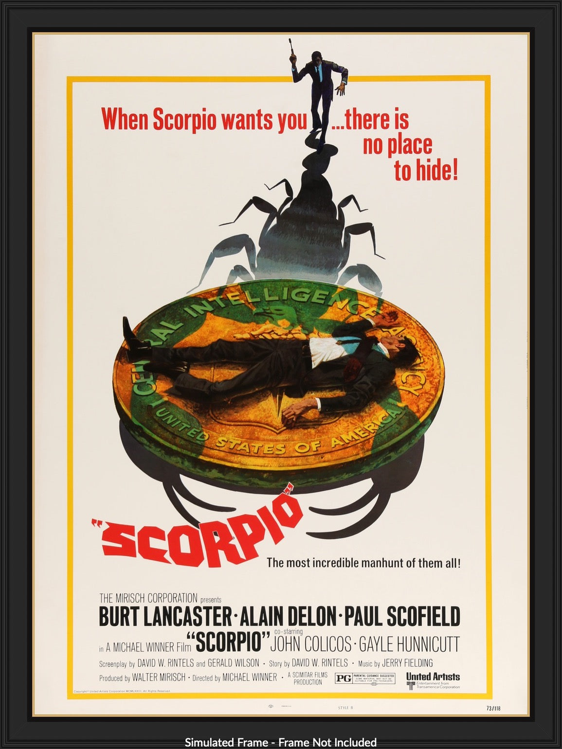 Scorpio (1973) original movie poster for sale at Originalfilmart