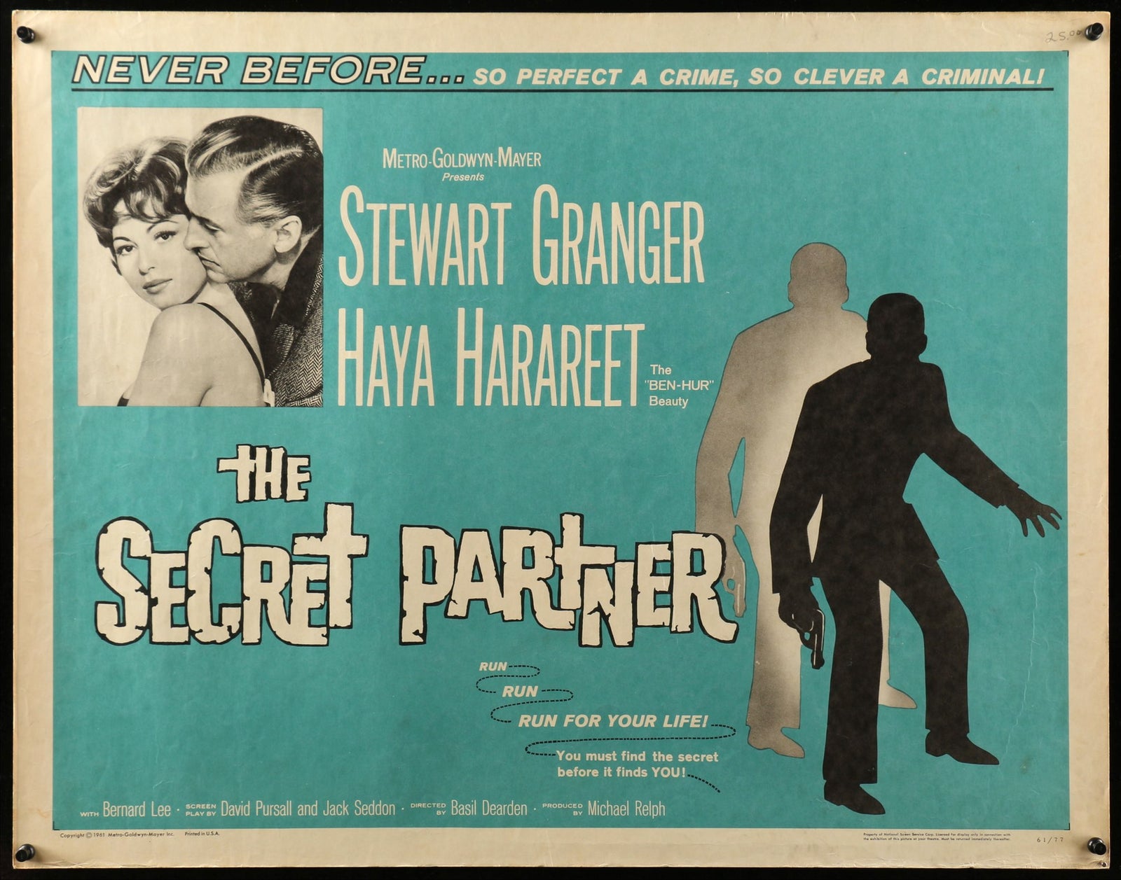 Secret Partner (1961) original movie poster for sale at Originalfilmart