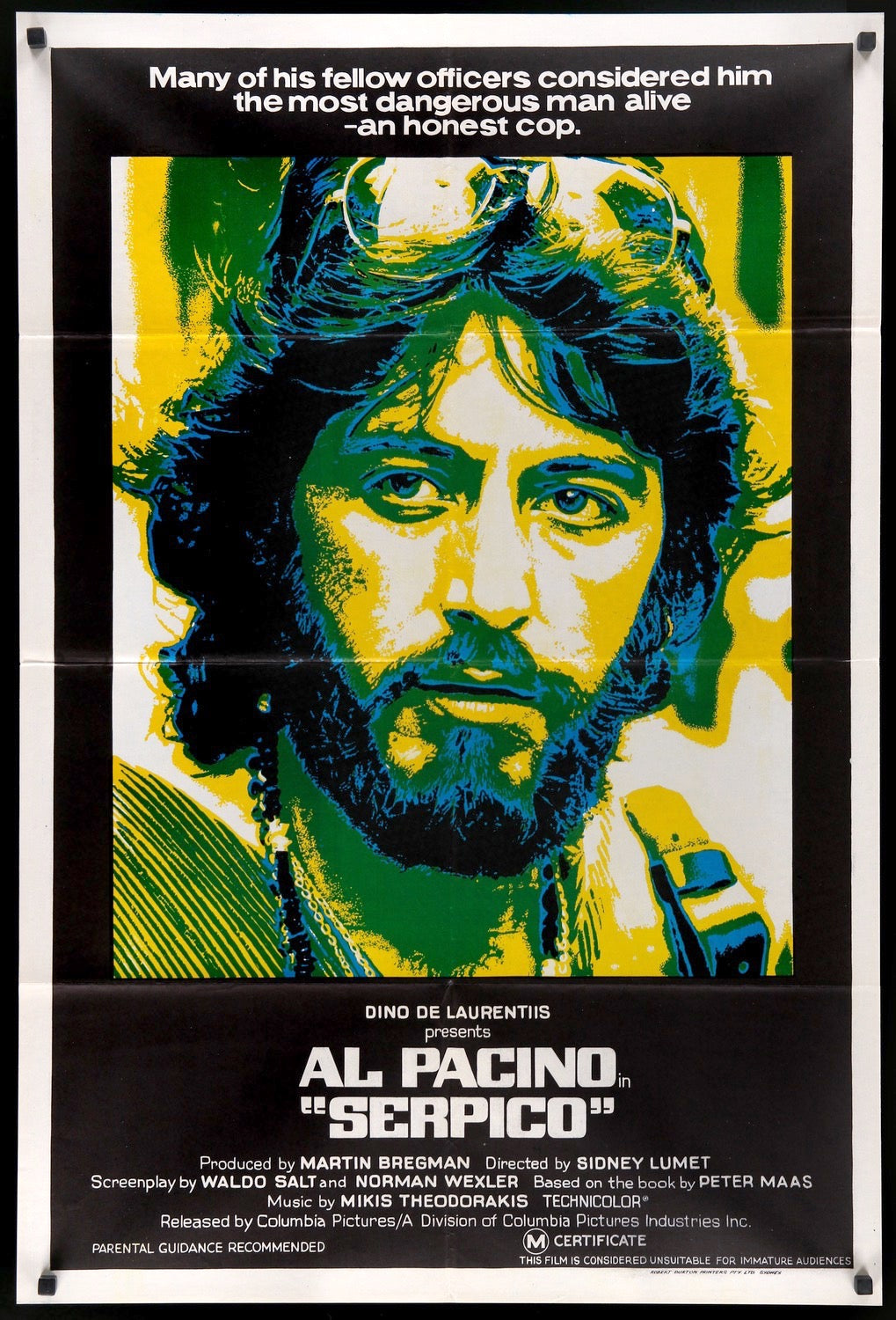 Serpico (1974) original movie poster for sale at Originalfilmart