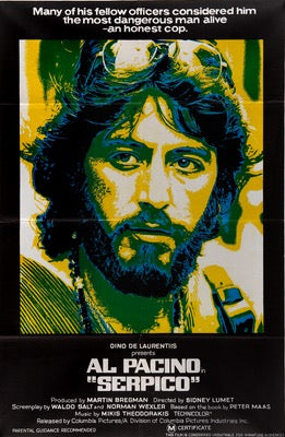 Serpico (1974) original movie poster for sale at Originalfilmart