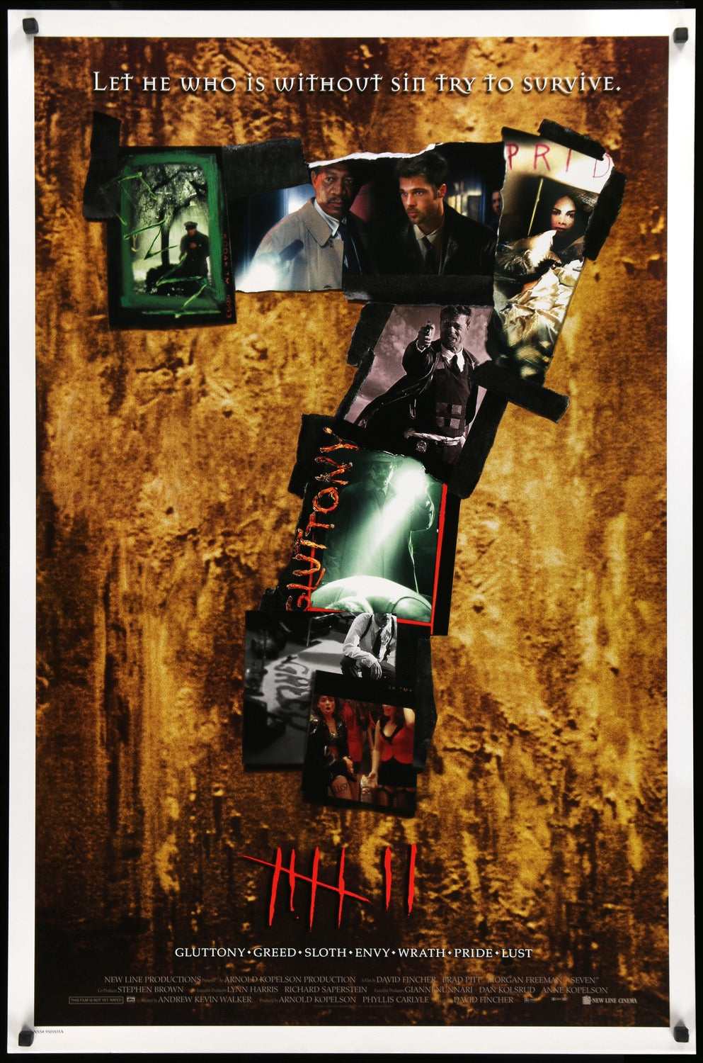 Seven (1995) original movie poster for sale at Originalfilmart