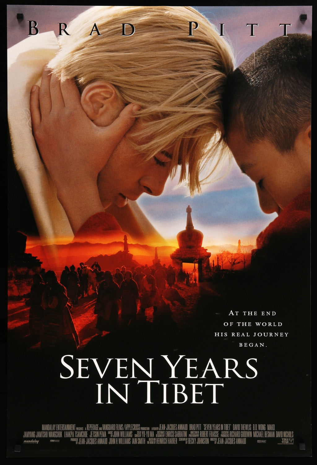 Seven Years in Tibet (1997) original movie poster for sale at Originalfilmart