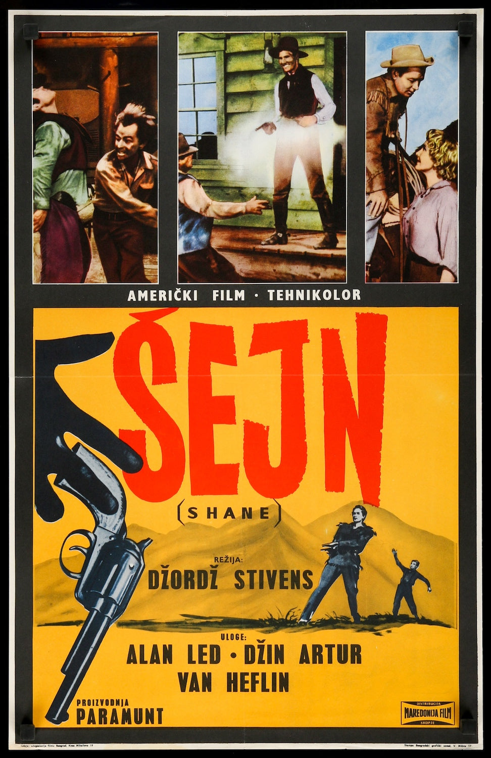Shane (1953) original movie poster for sale at Originalfilmart