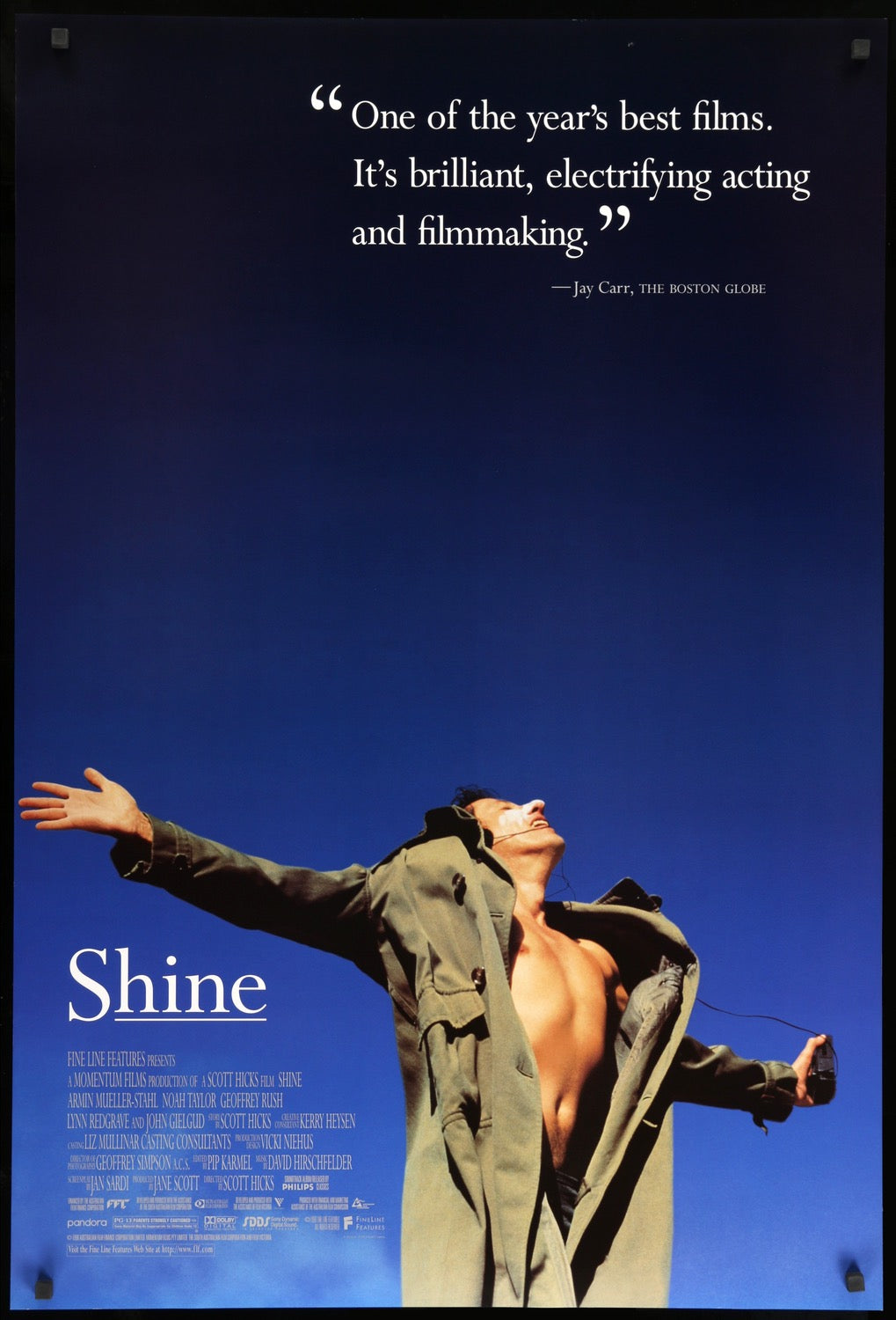 Shine (1996) original movie poster for sale at Originalfilmart