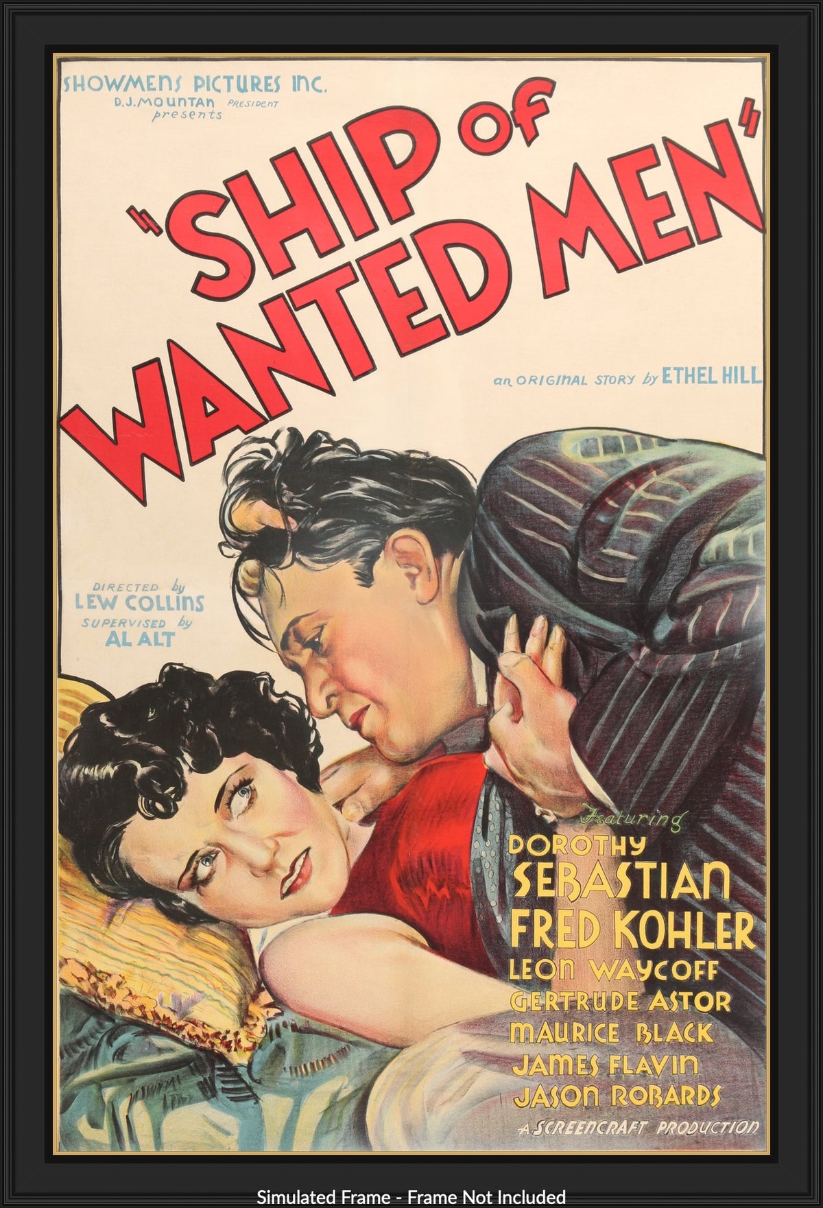 Ship of Wanted Men (1933) original movie poster for sale at Originalfilmart