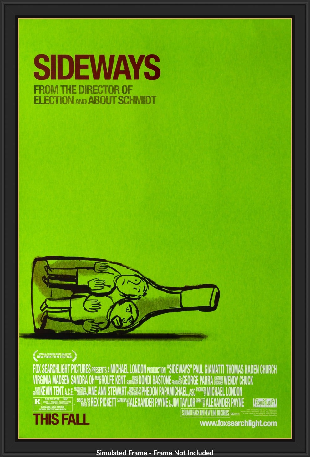 Sideways (2004) original movie poster for sale at Originalfilmart