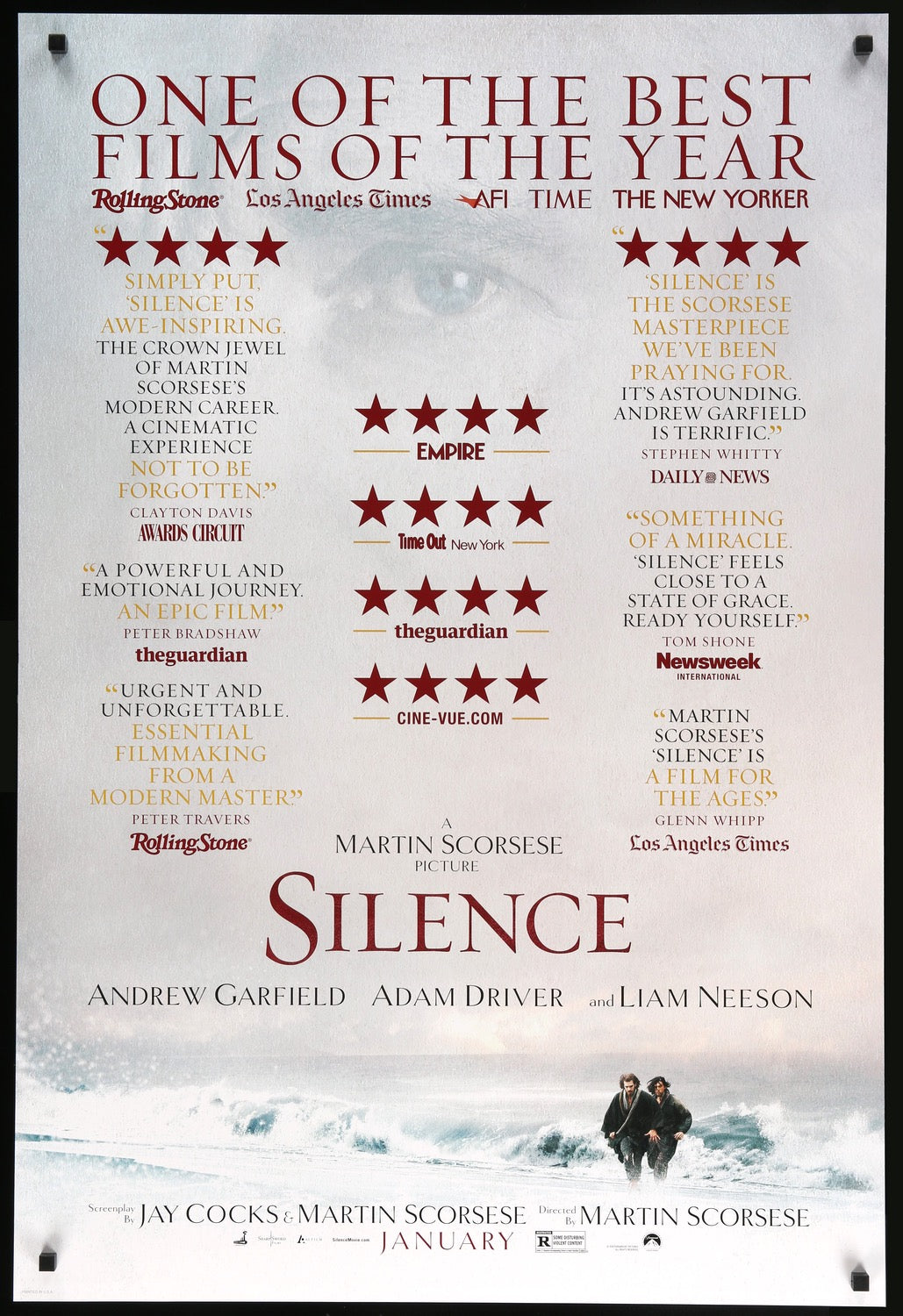 Silence (2016) original movie poster for sale at Originalfilmart