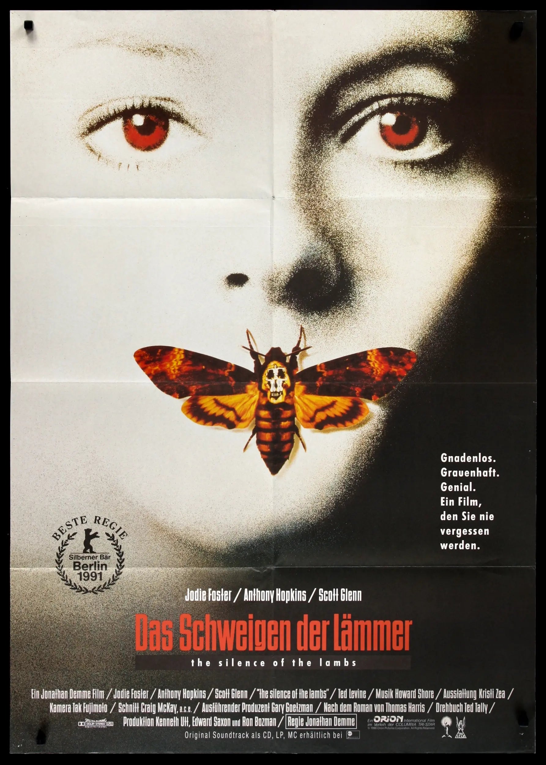 Silence of the Lambs (1991) original movie poster for sale at Originalfilmart