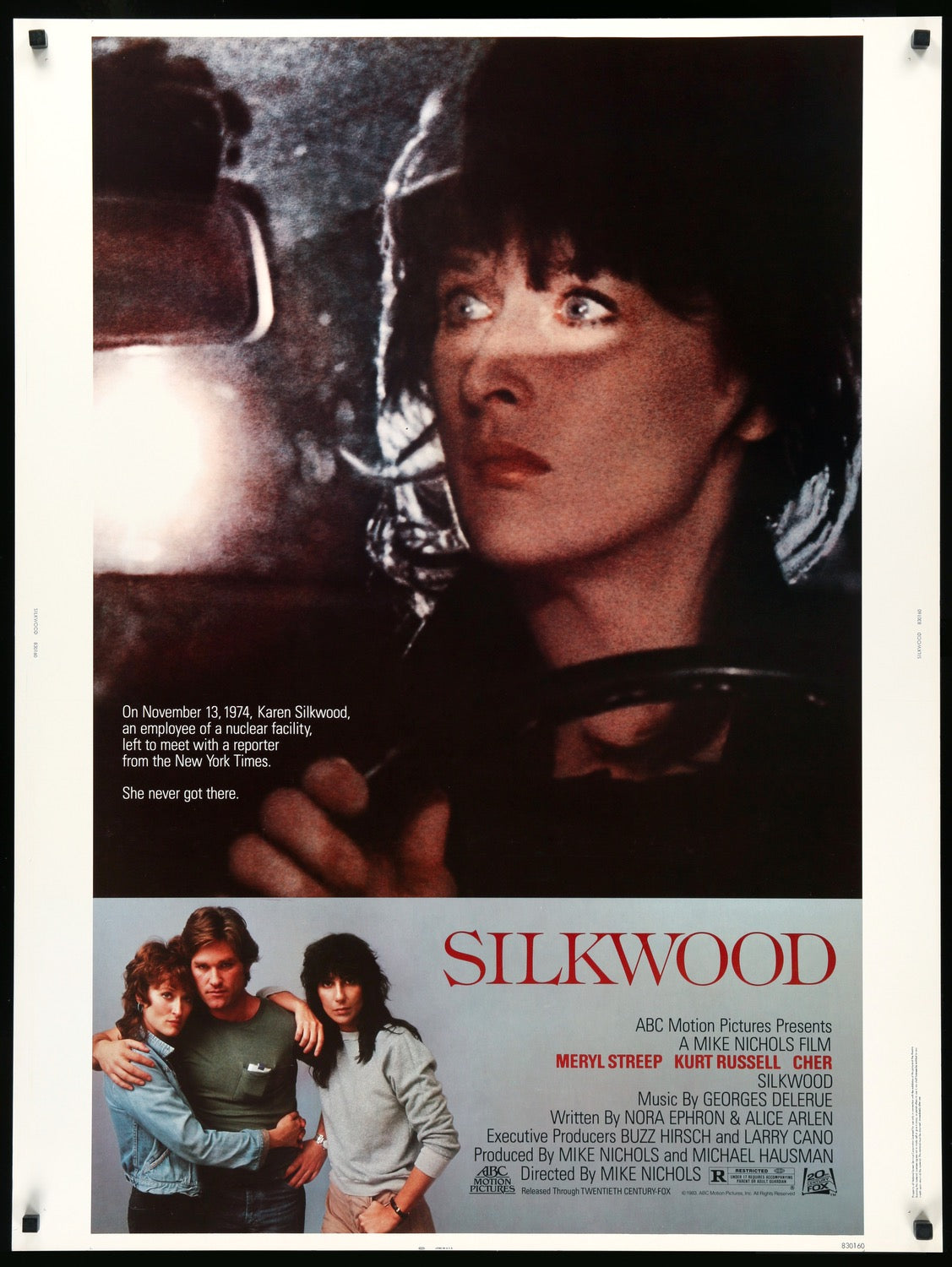 Silkwood (1983) original movie poster for sale at Originalfilmart