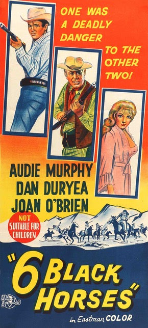 Six Black Horses (1962) original movie poster for sale at Originalfilmart